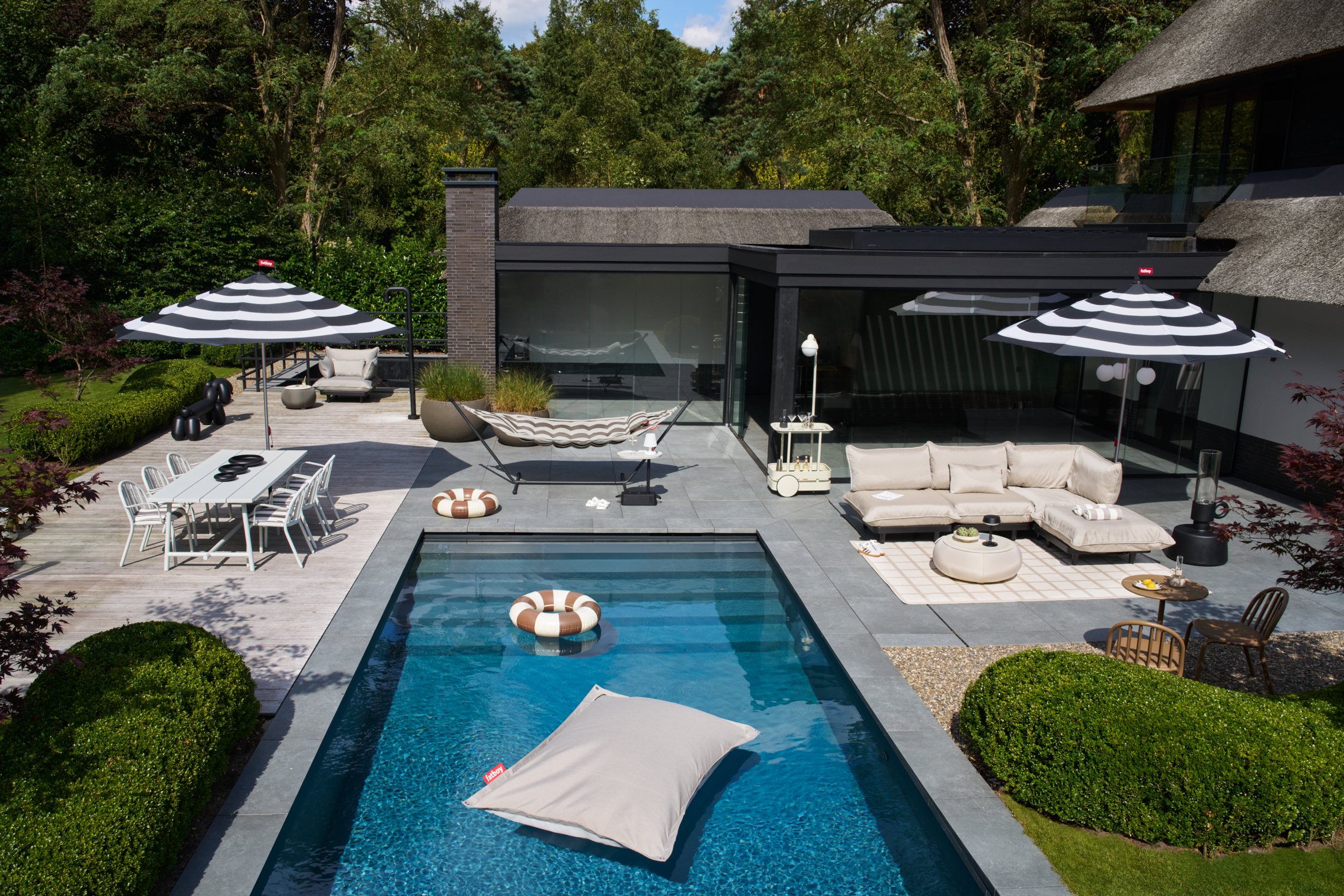 Headdemock Hängematte Superb Deluxe Metall Textil Mehrfarbig