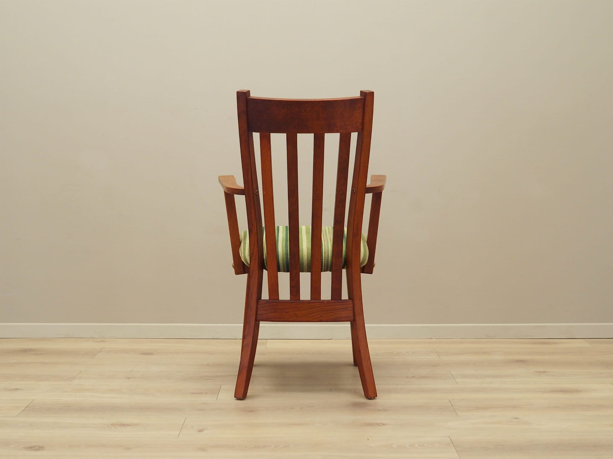 Vintage armchair Teak wood Textile Brown 1970s