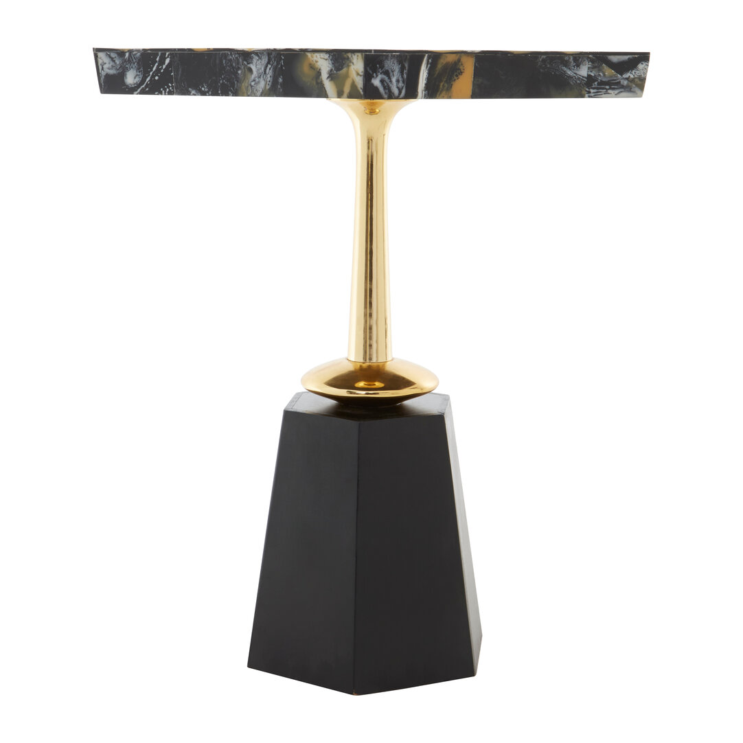 Odell Hexagonal Side Table Black