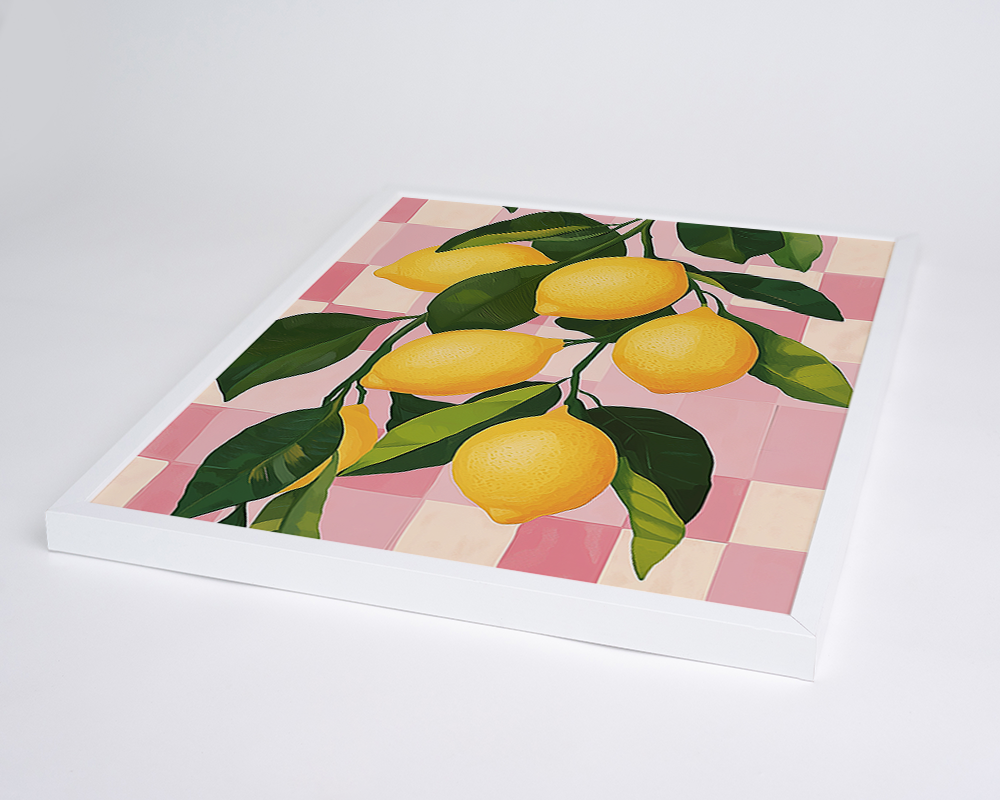 Citrus Art Kunstdruck mit Rahmen Mehrfarbig