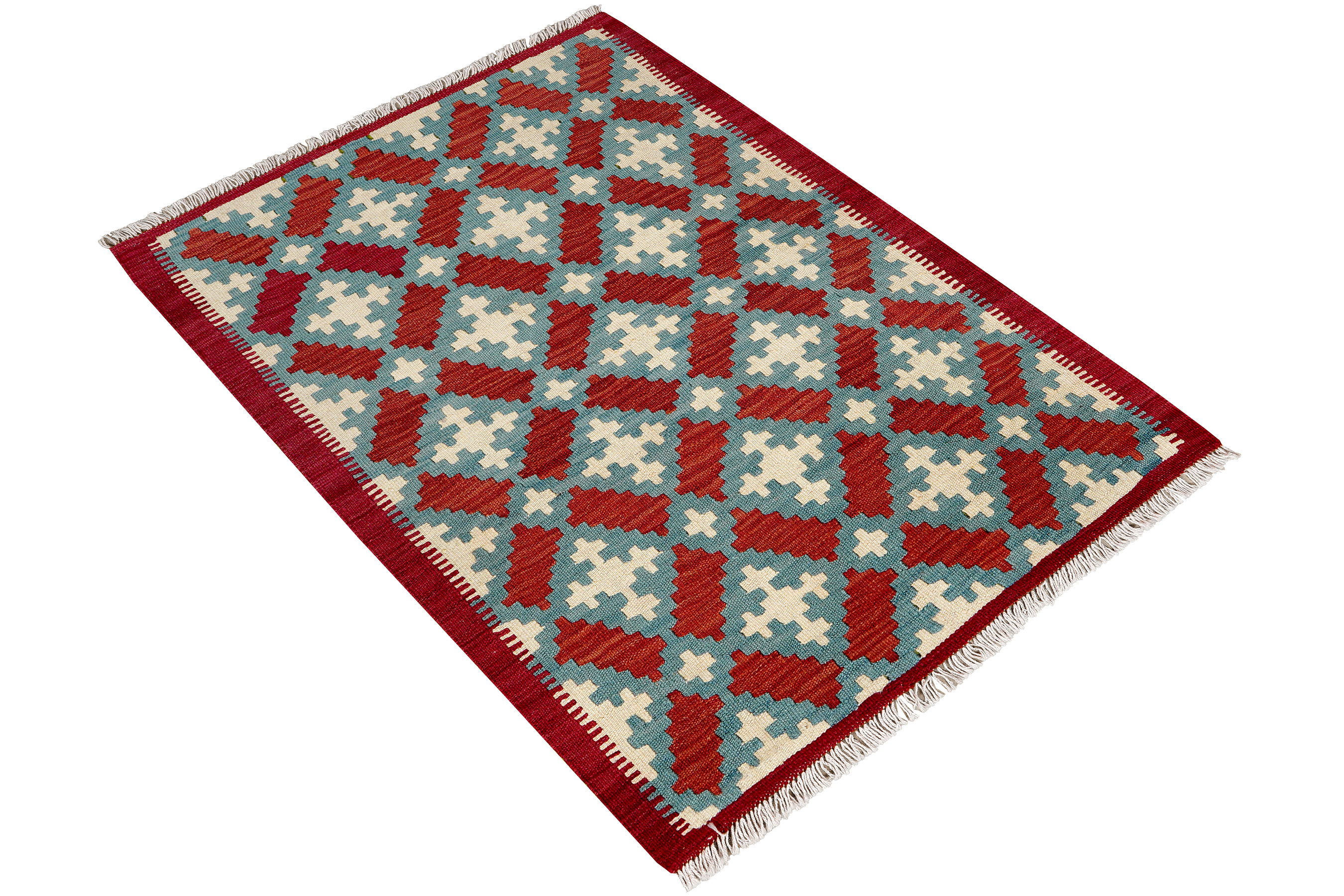 Kilim Gashgai Teppich Wolle Mehrfarbig