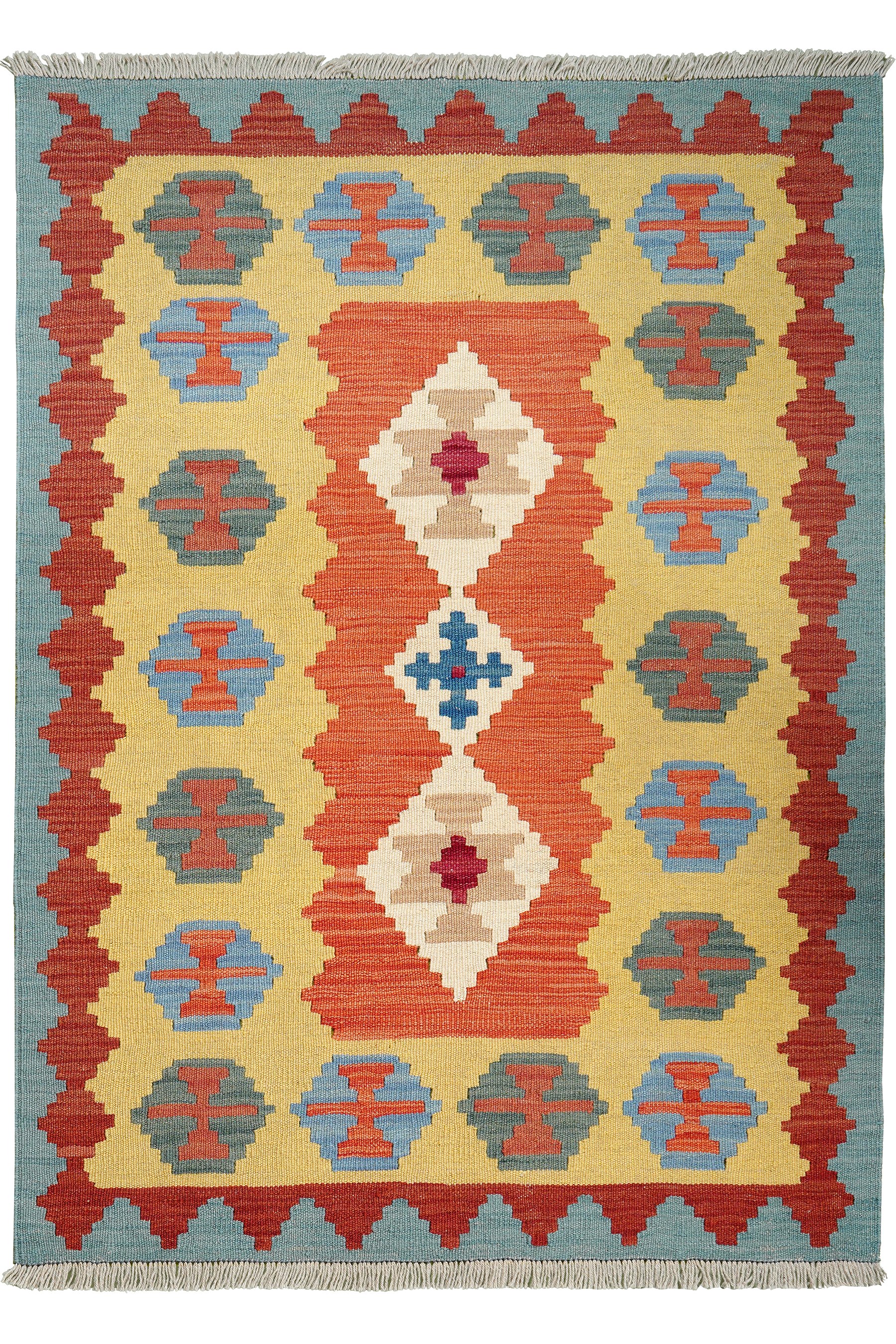Kilim Gashgai Teppich Mehrfarbig