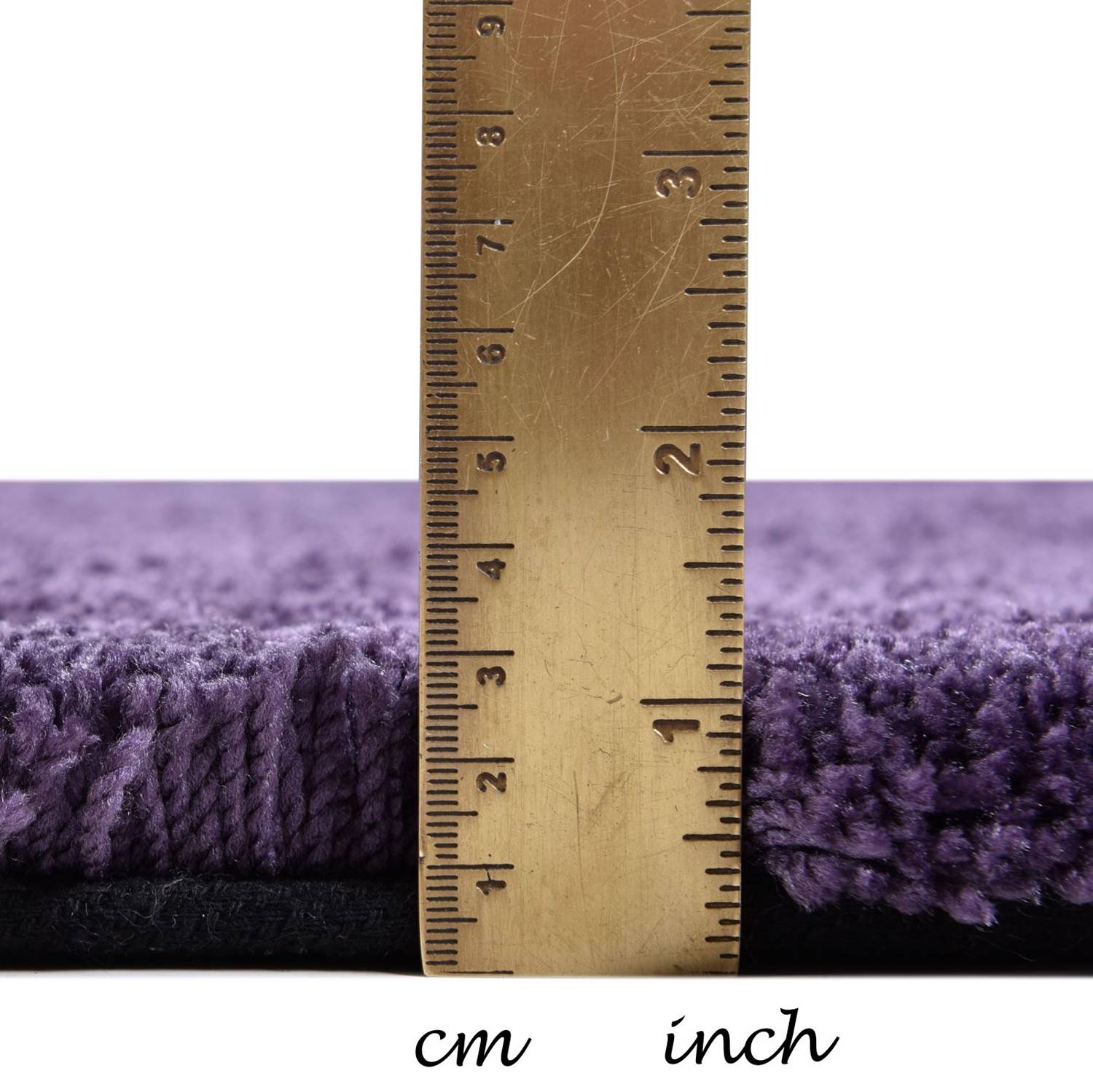 Hochflorteppich Cozy Uni Violett