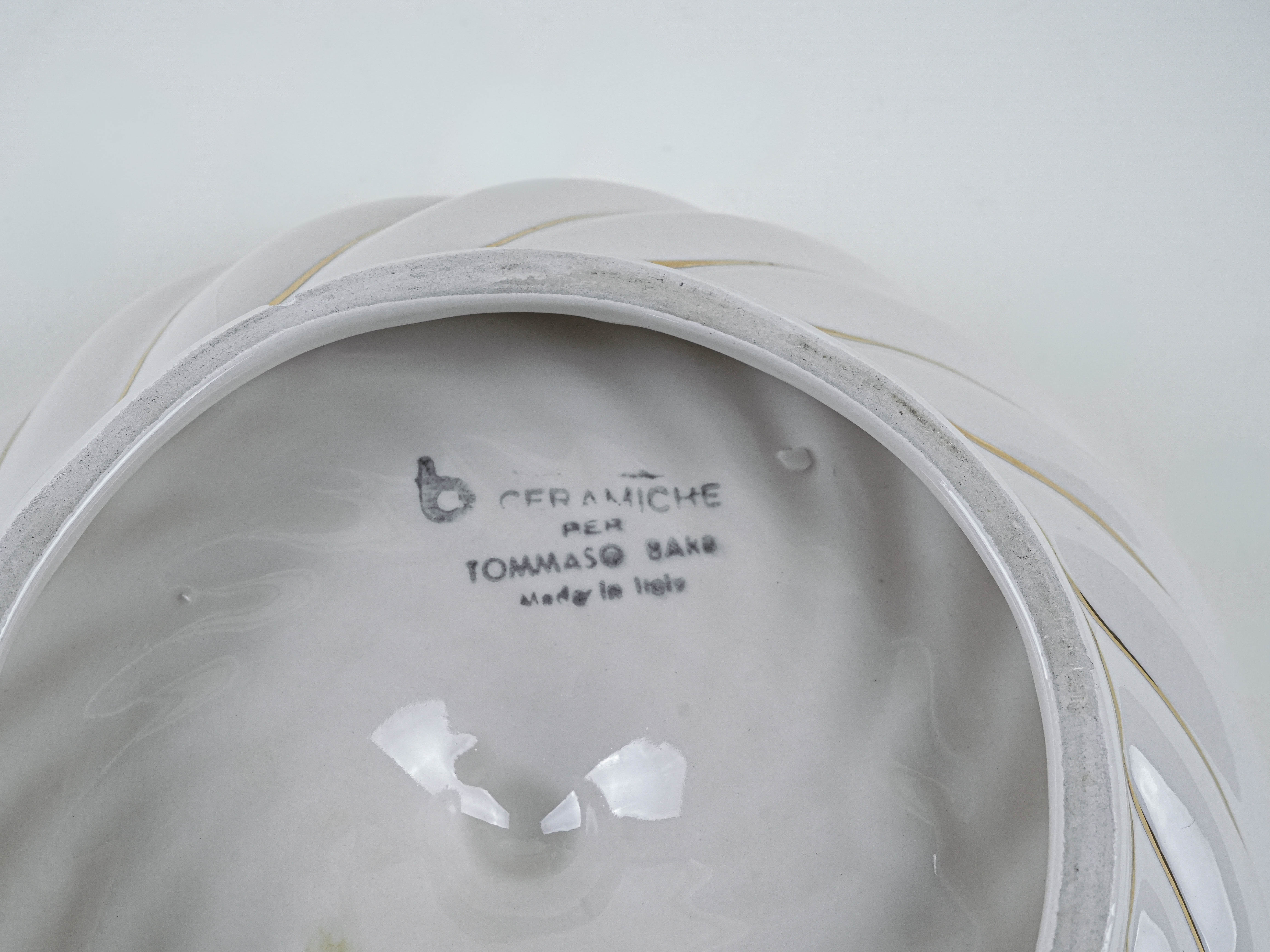 Ceramic bowl Cream 1980s