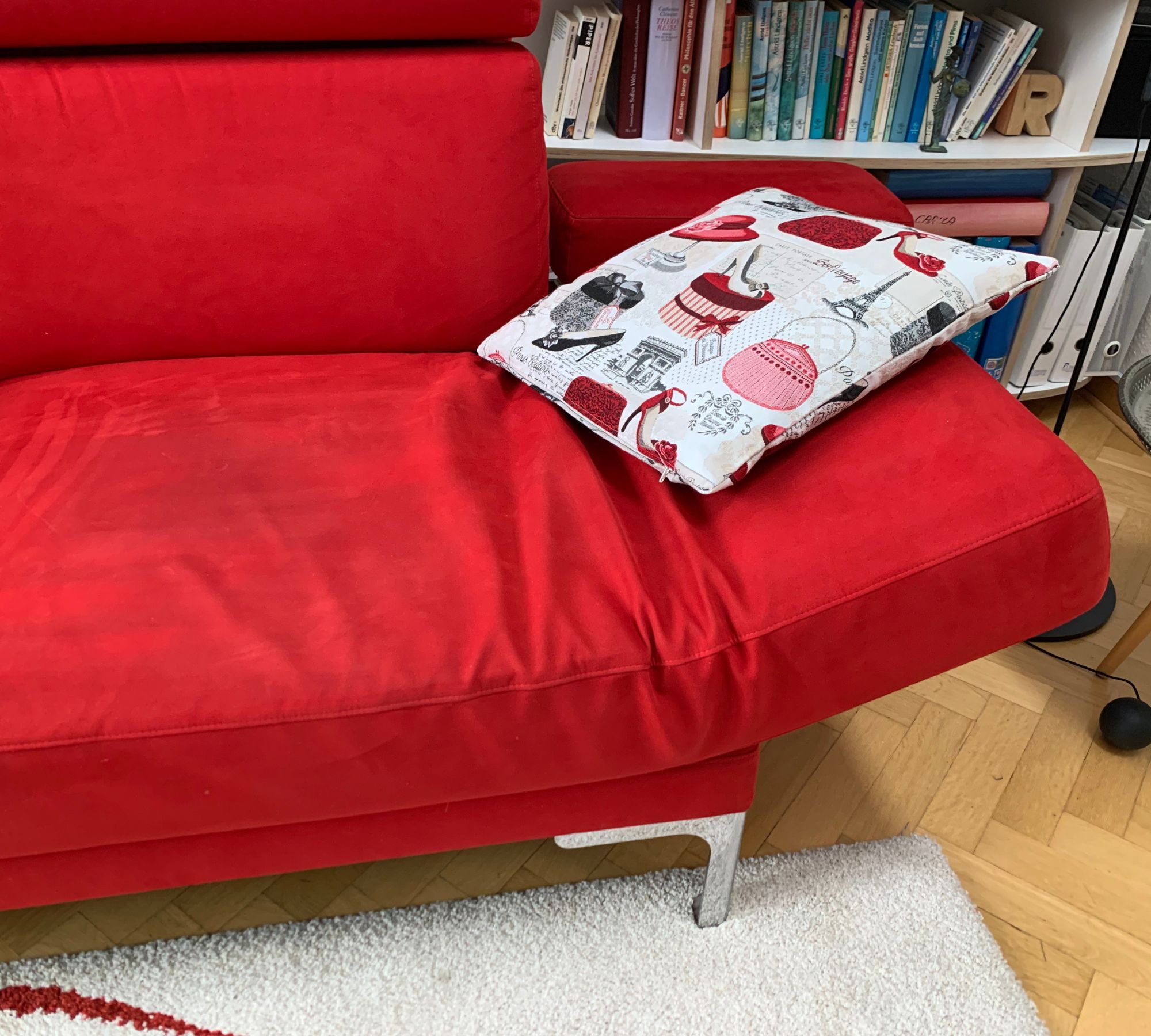Sofa Erpo Textil Rot