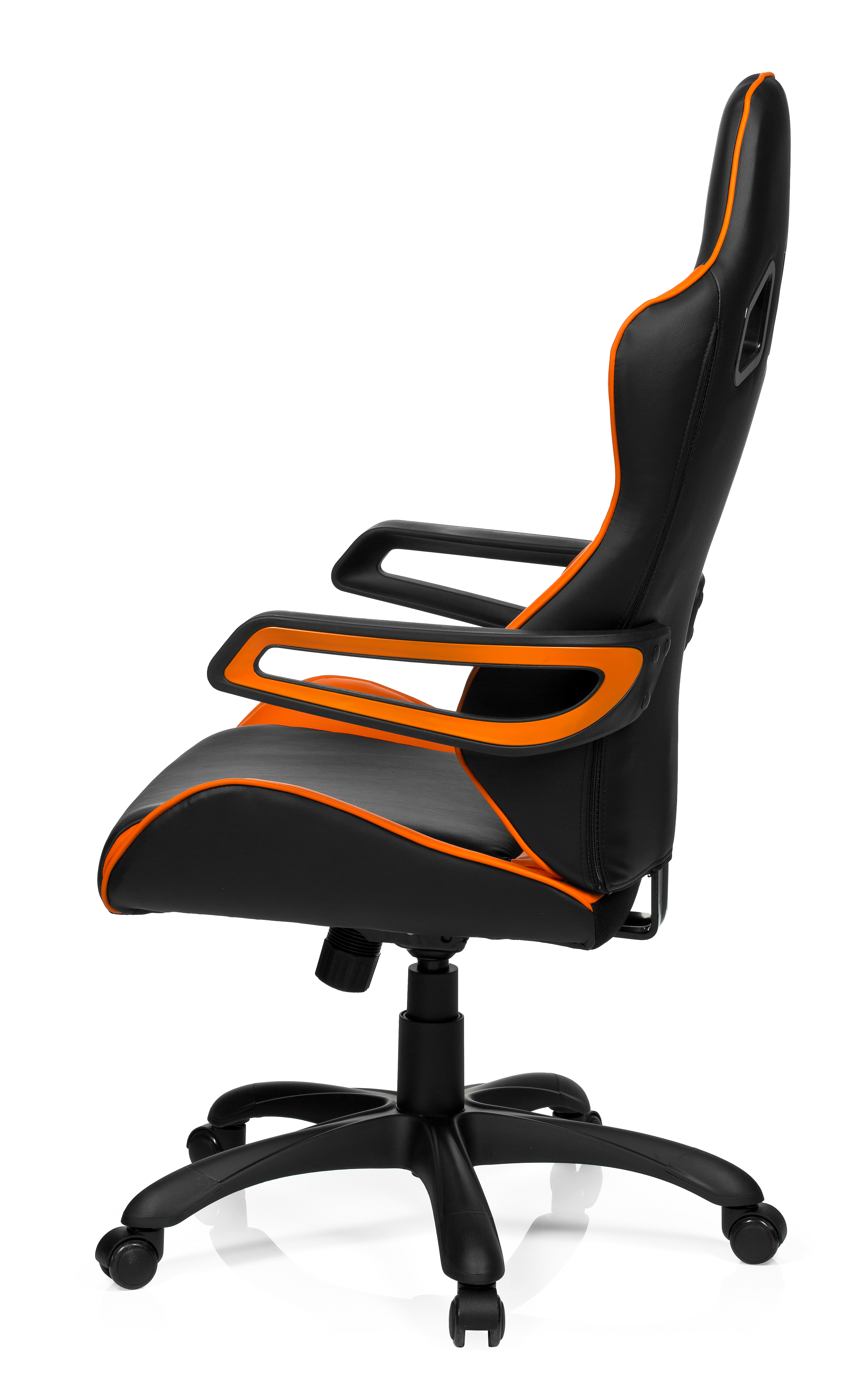 Game Pro Drehstuhl Kunstleder Schwarz Orange