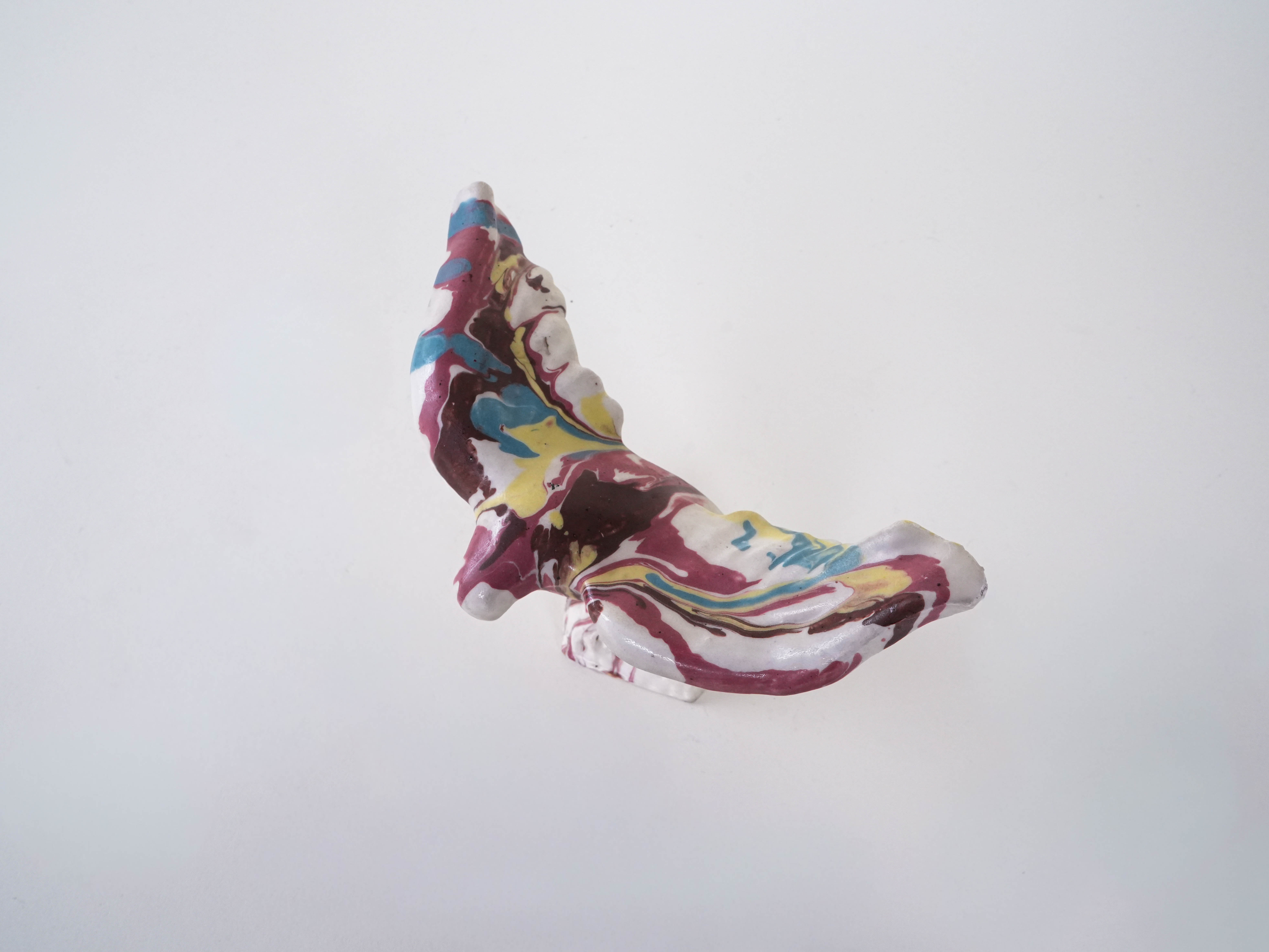 Ceramic bird sculpture Multicolored 1970s