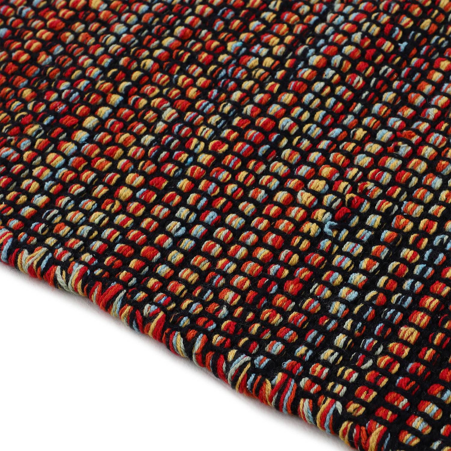 Kelim Mia Läufer Baumwolle Wendbar Orange 60 x 180 cm