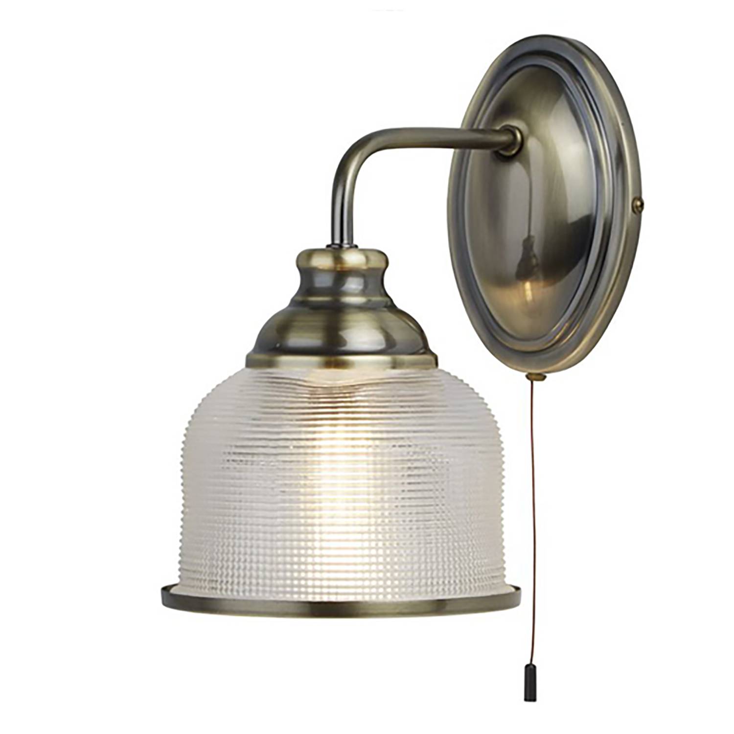 Wandleuchte Bistro II Opalglas / Stahl 1-flammig