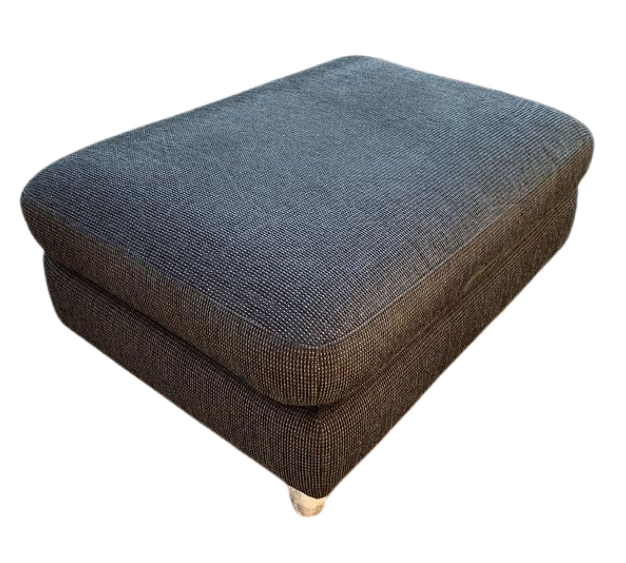 Ecksofa mit Hocker Dunkelgrau