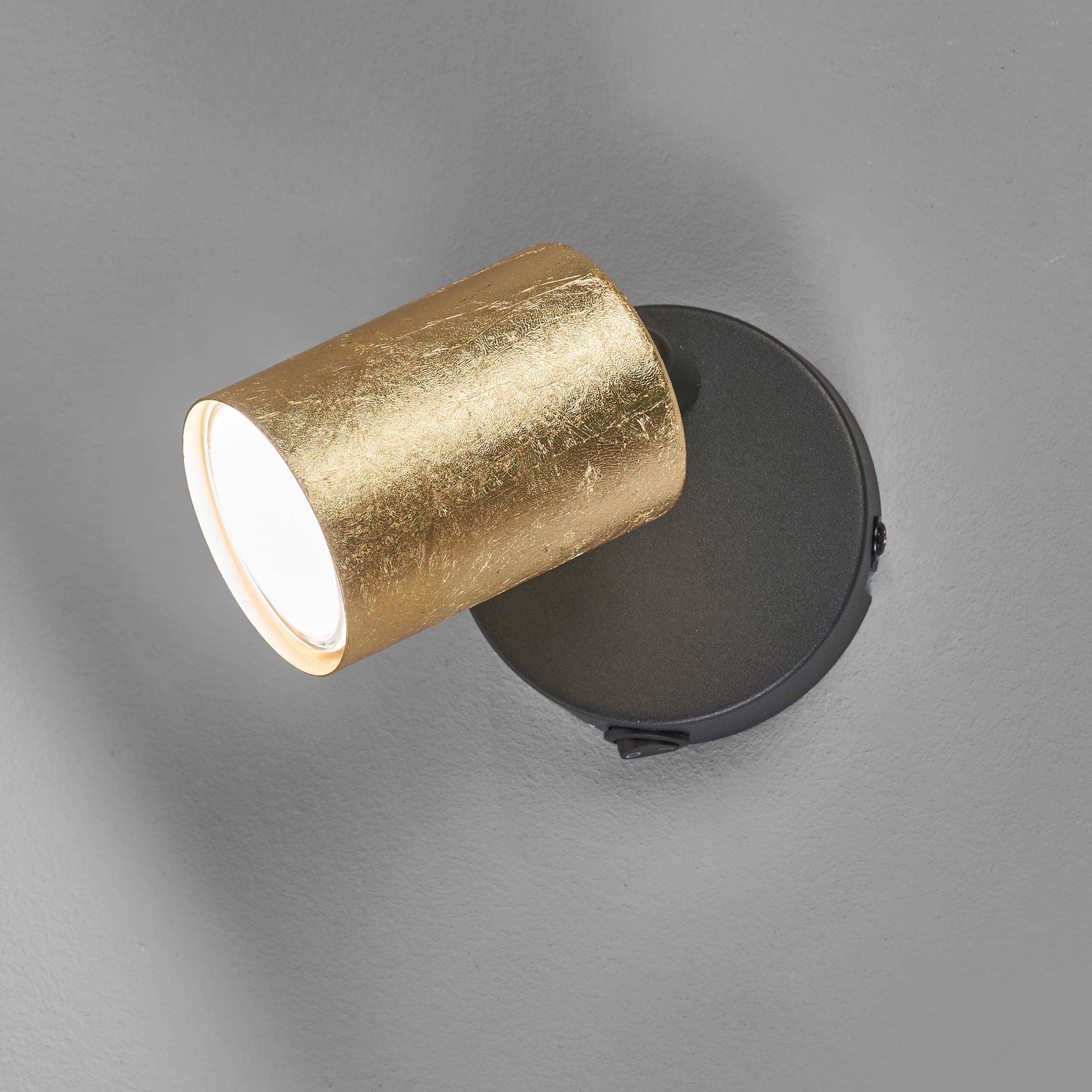 LED-Wandleuchte Vano Eisen Schwarz Gold