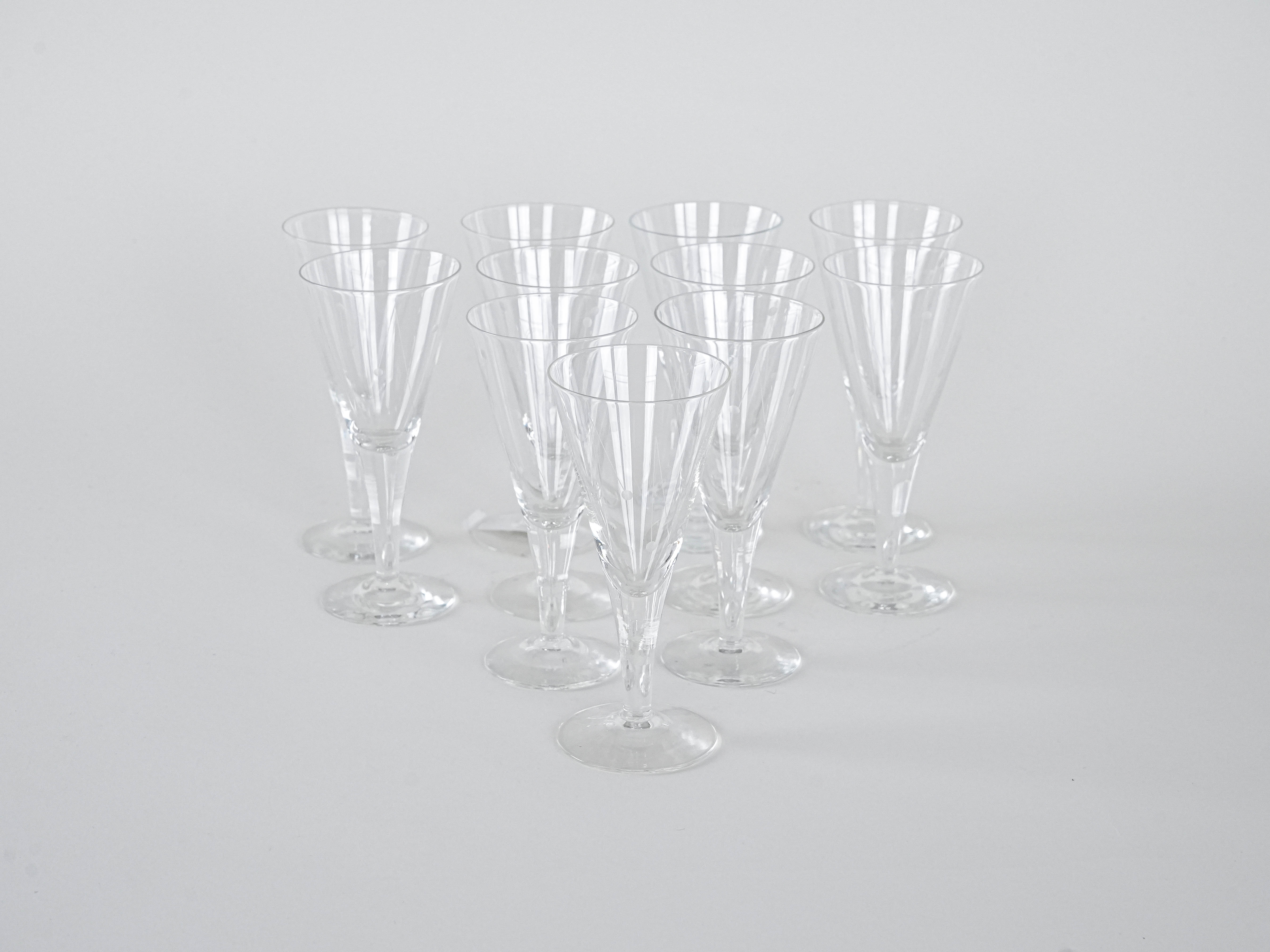 11x Kristallgläser Transparent
