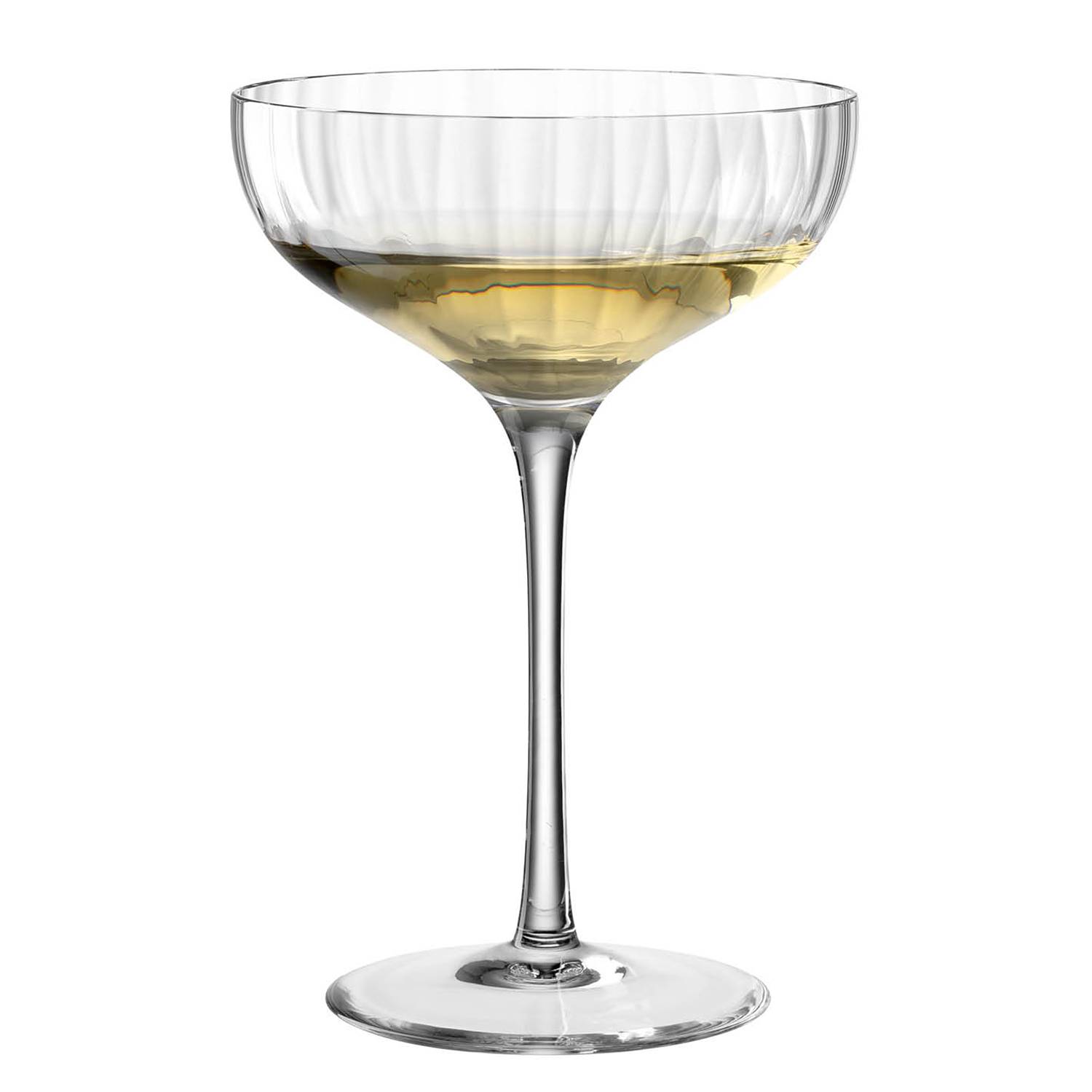 6x Champagnerschale Poesia Kristallglas Transparent