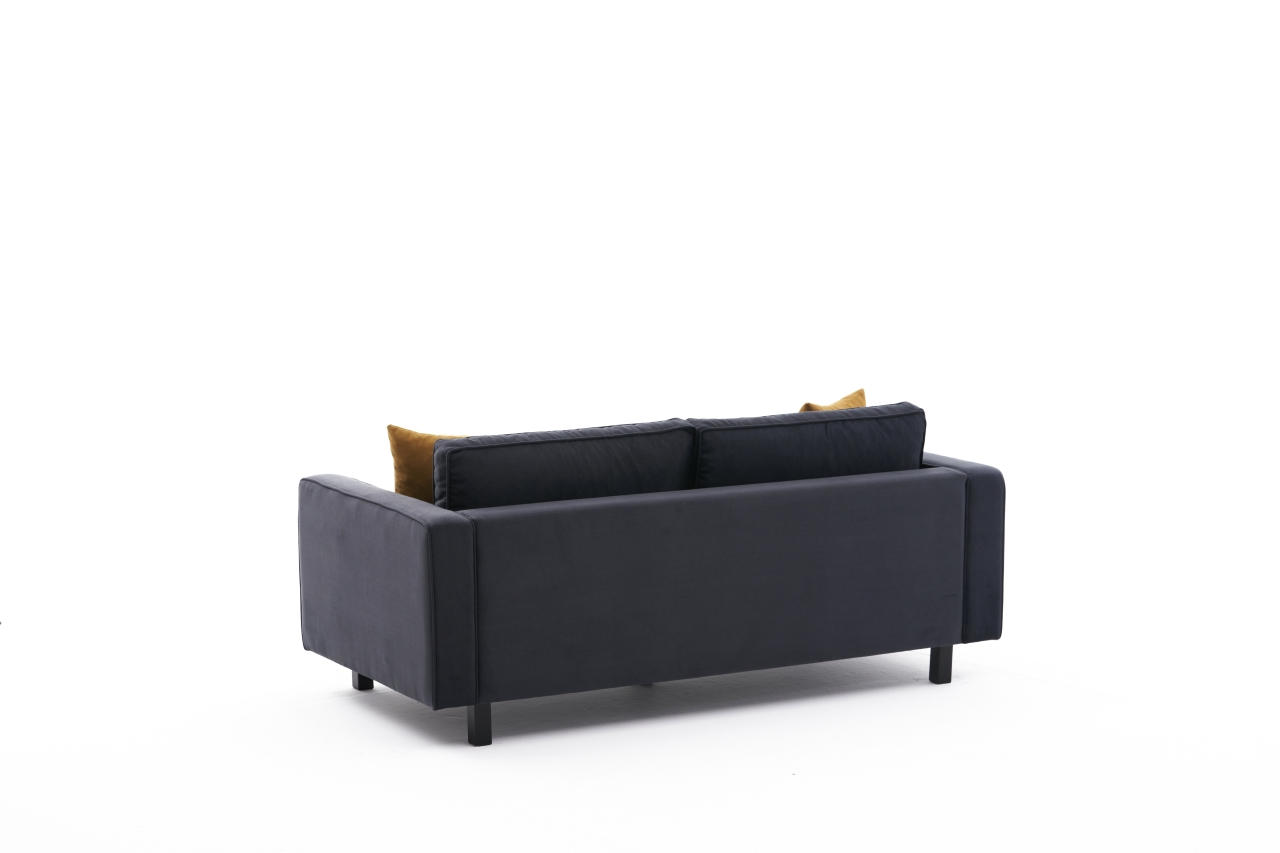 Kale Sofa 2-Sitzer Samt Anthrazit