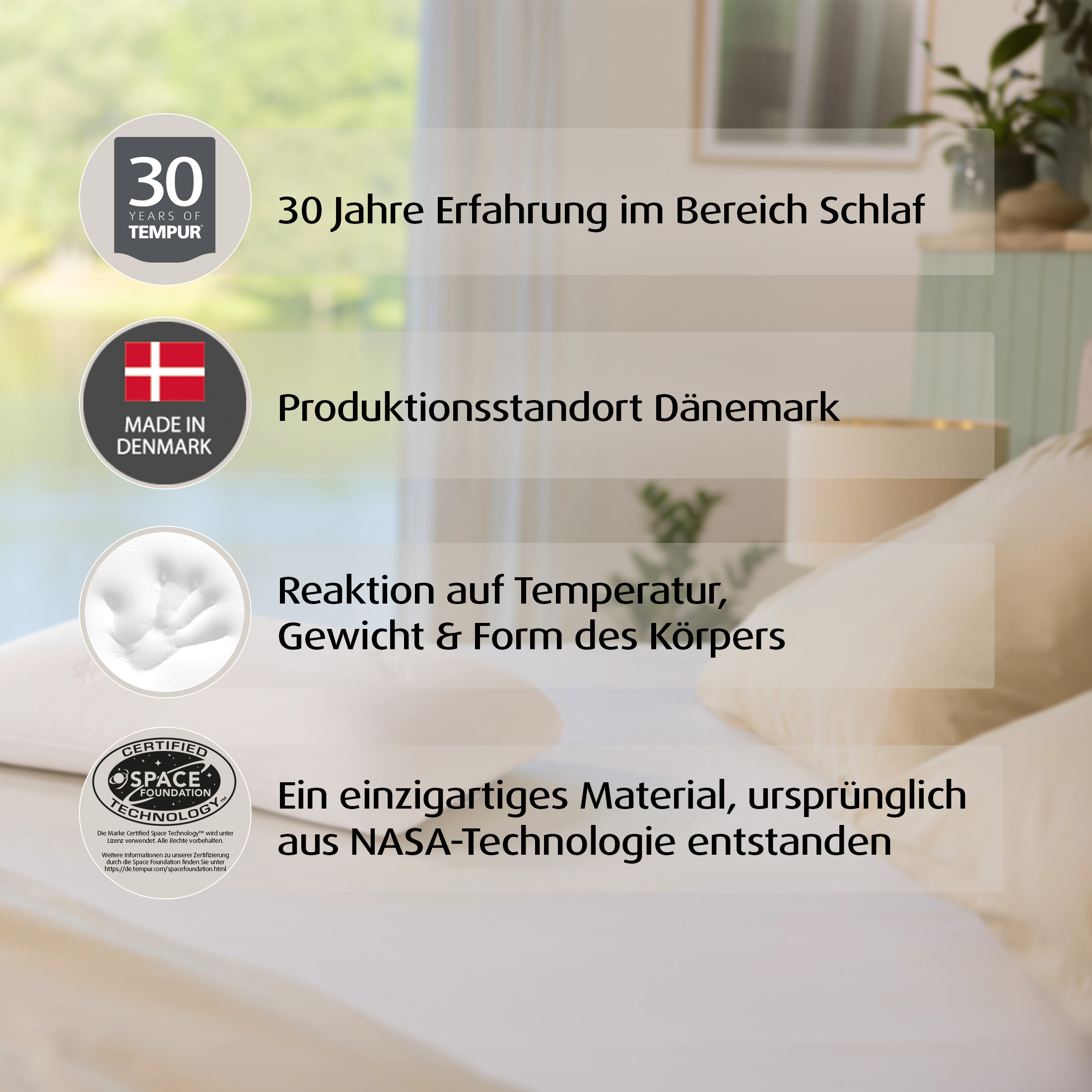 TEMPUR® Symphony ergonomisches Memory Foam in M
