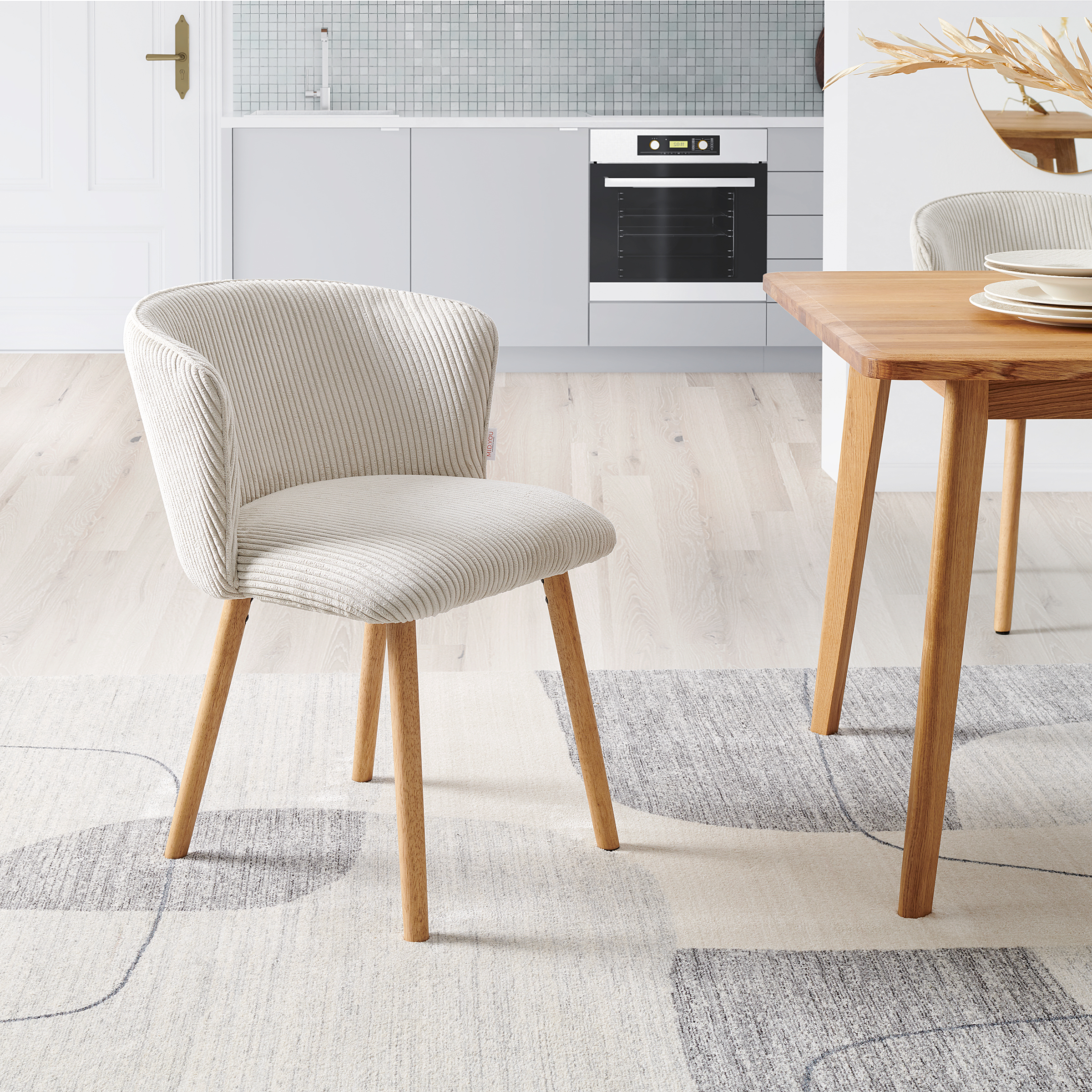 2x Kytterne Esszimmerstuhl Beige