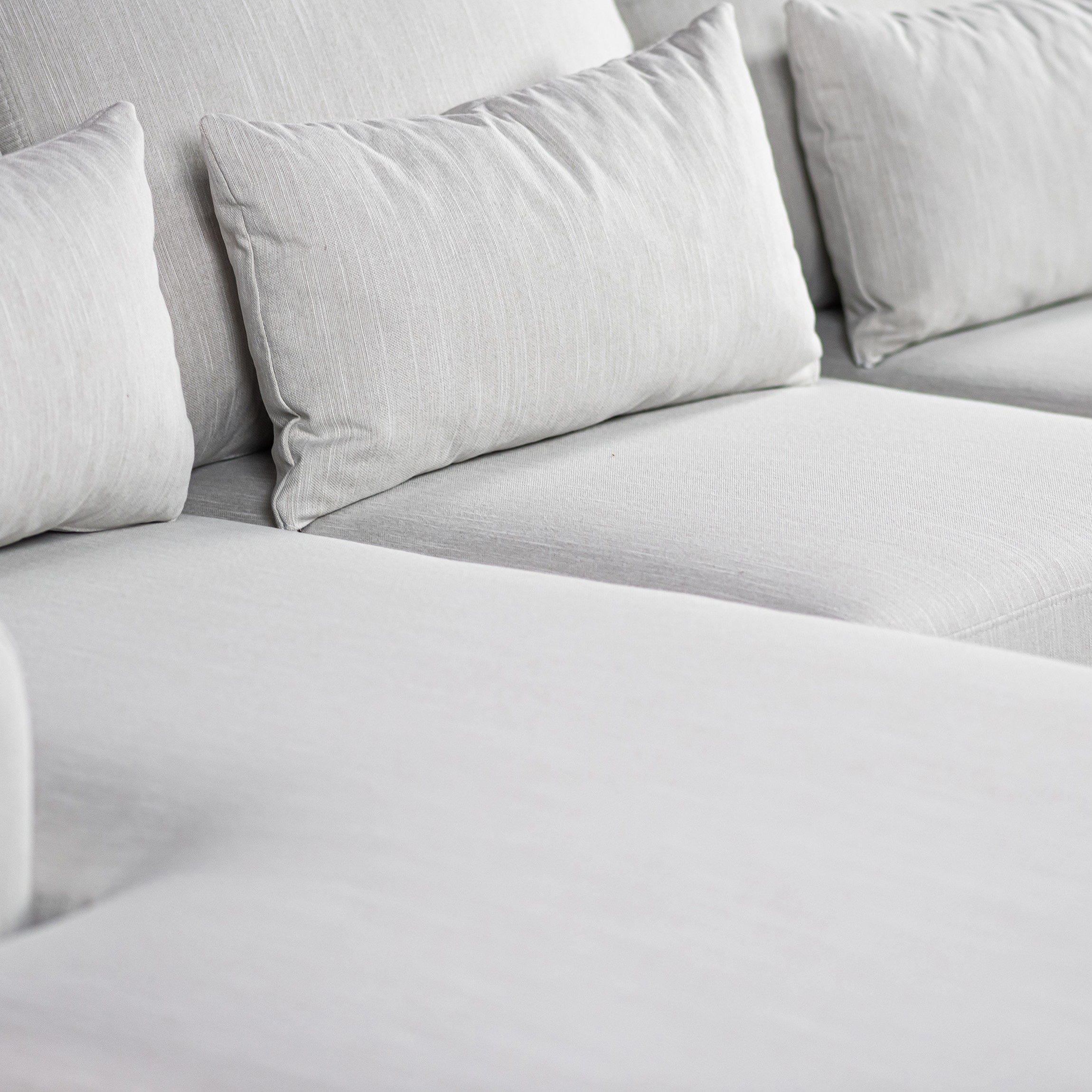 Ecksofa Japandi 3-Sitzer Beige