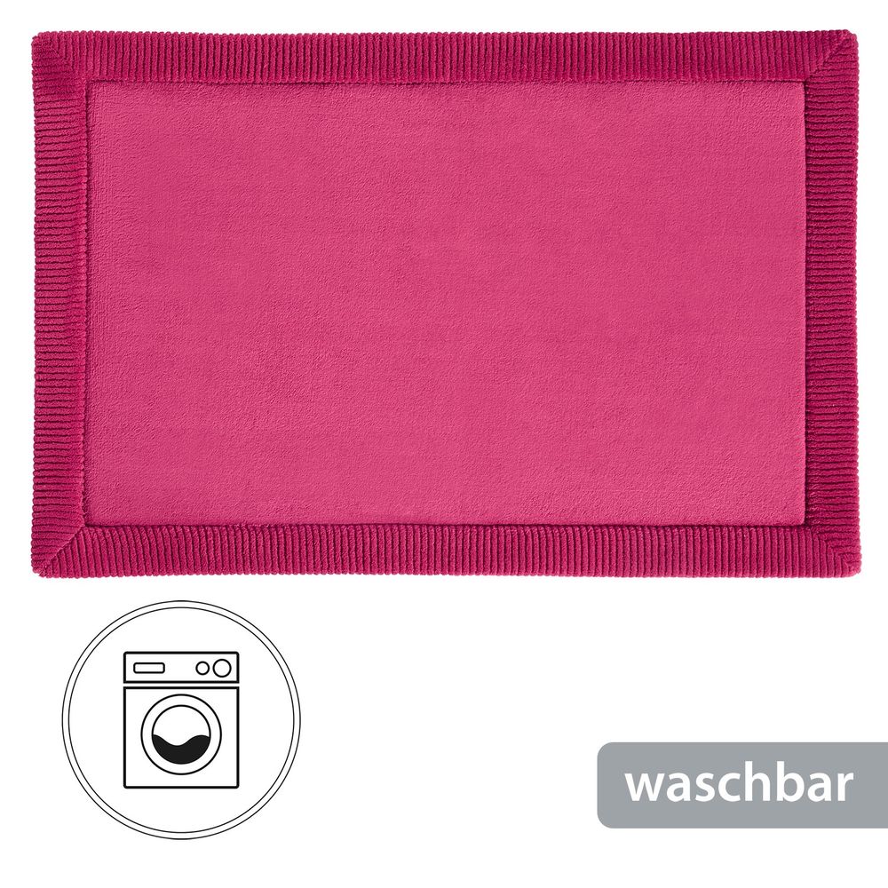 Rutschfeste Microfaser Badematte mit Memory Foam Bordeaux