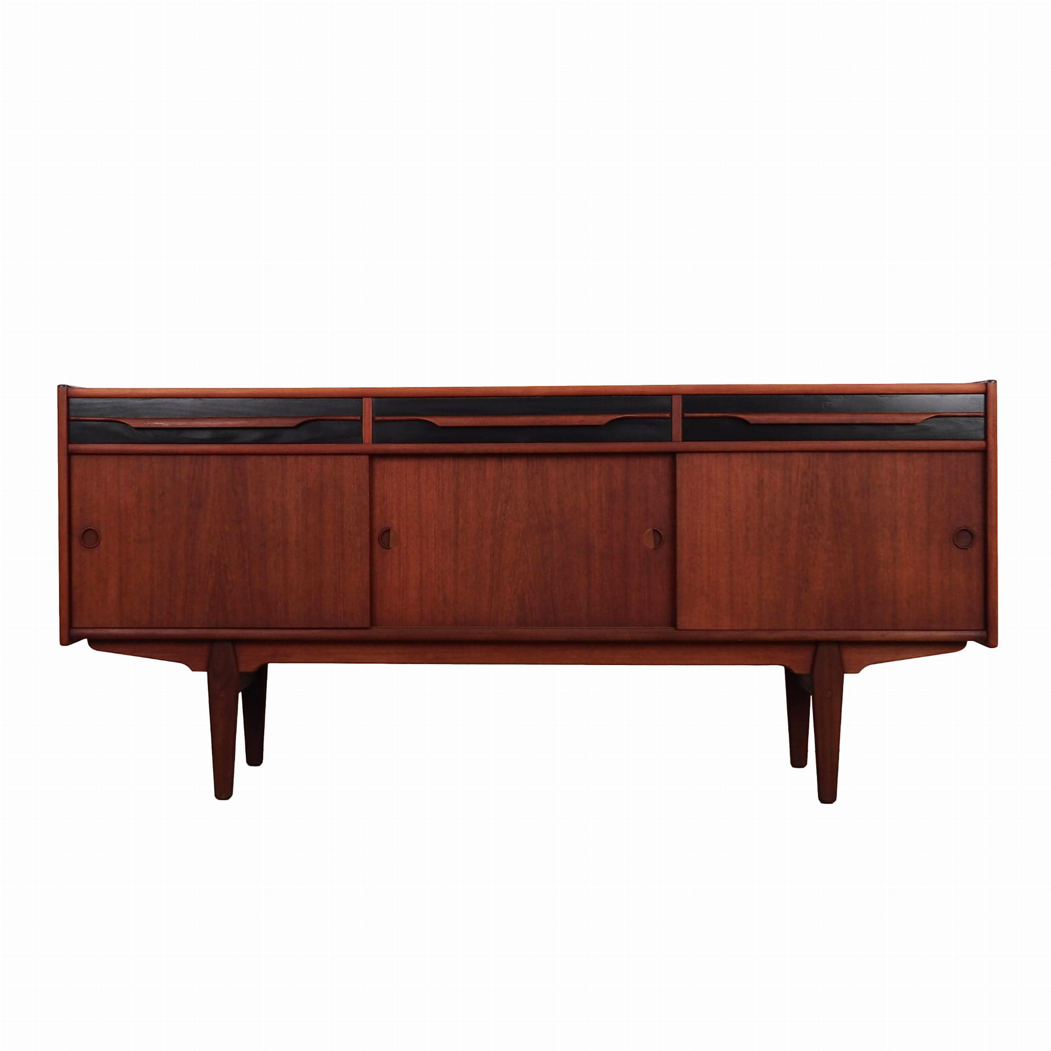 Vintage Sideboard Teakholz Braun 1970er Jahre