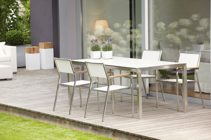 Luxury Tisch Metall Silber