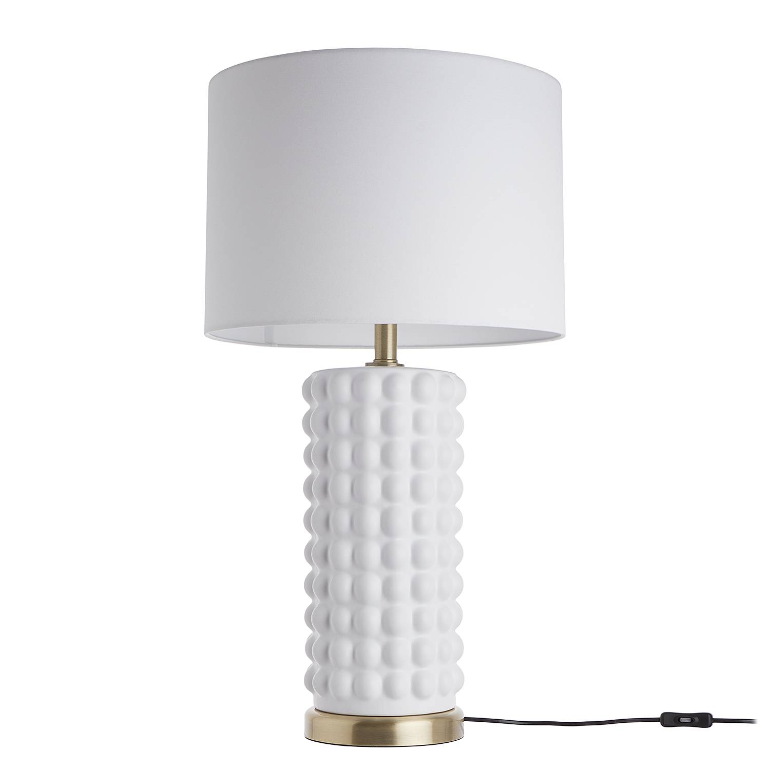 SCULPTURE Tischleuchte Keramik Metall Beige