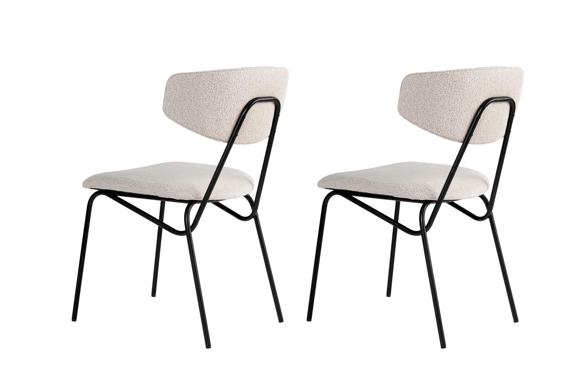 2x Nancy Dining chair Wood veneer White