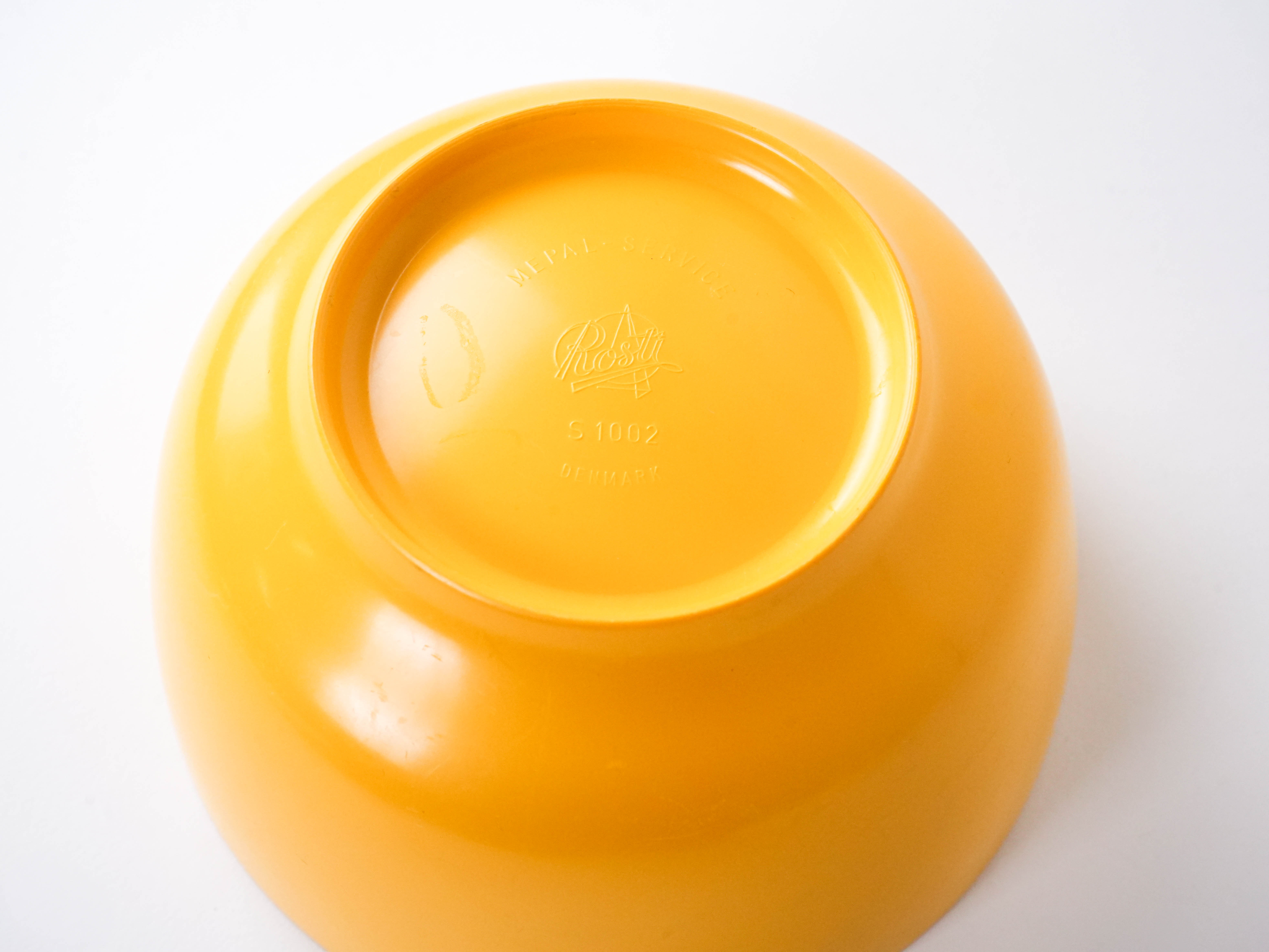 Schüssel 1960er Jahre Gelb