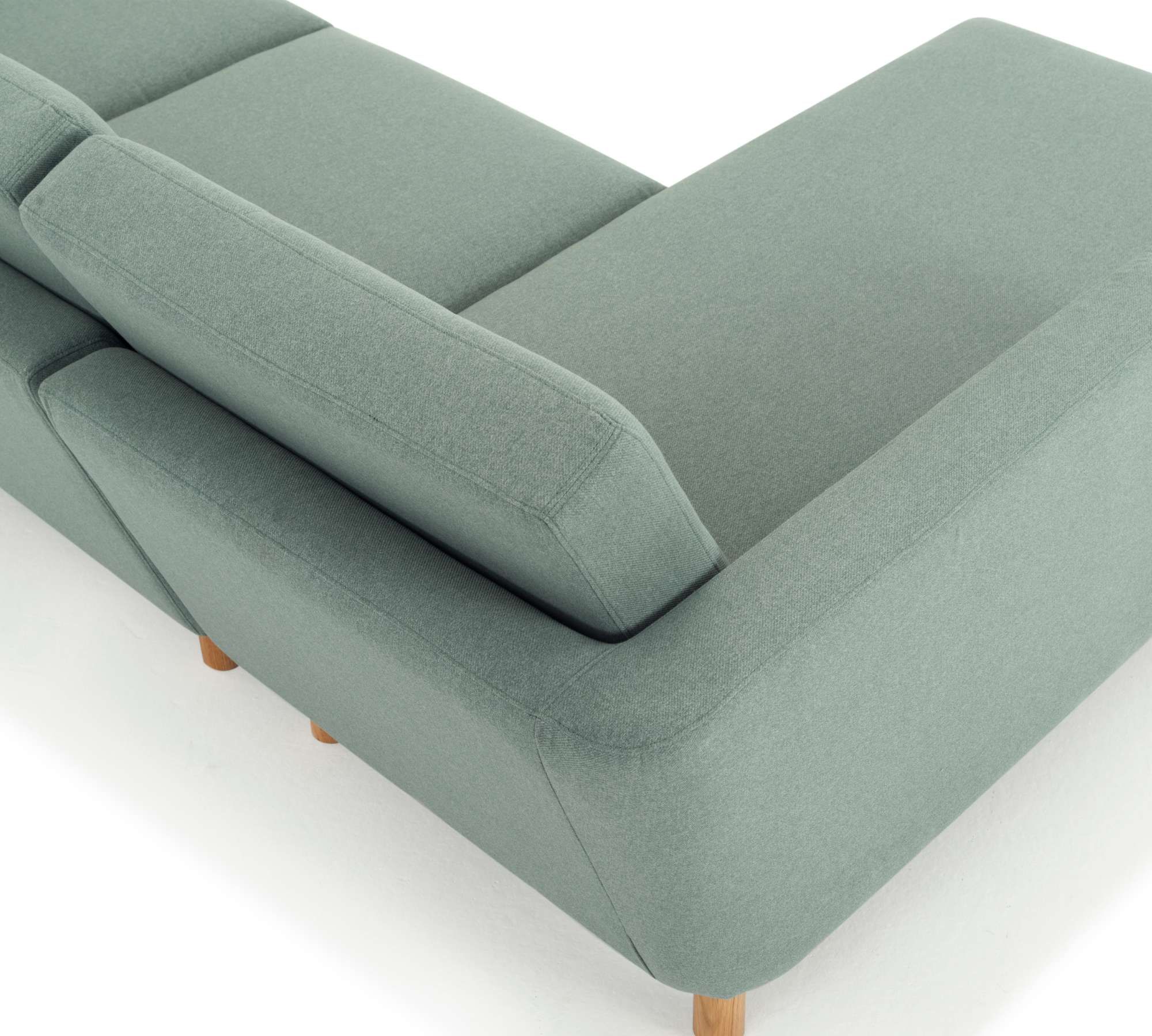 Conrad Sofa Récamiere Links Fabio Grey Green