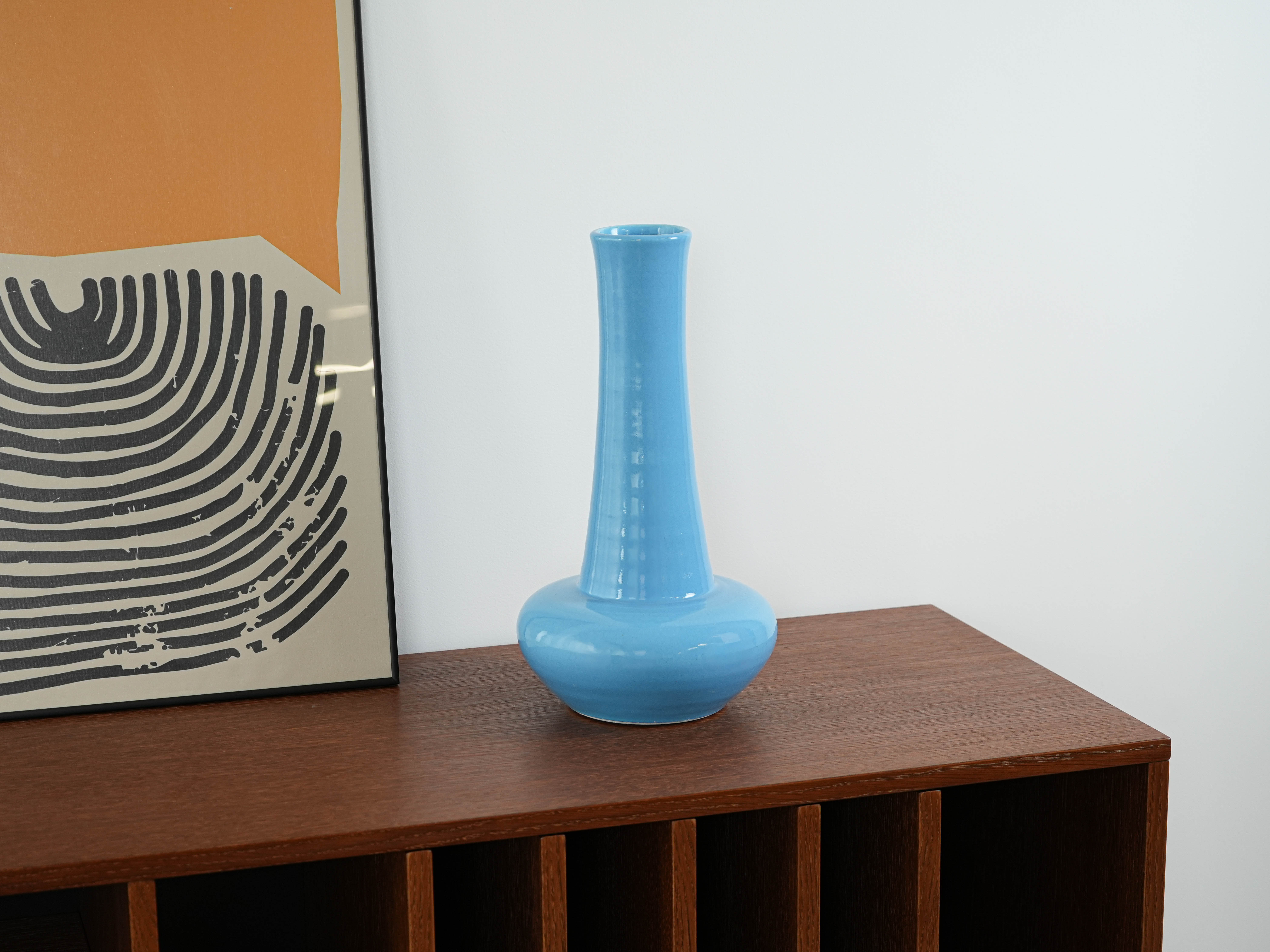 Keramikvase Blau1970er Jahre
