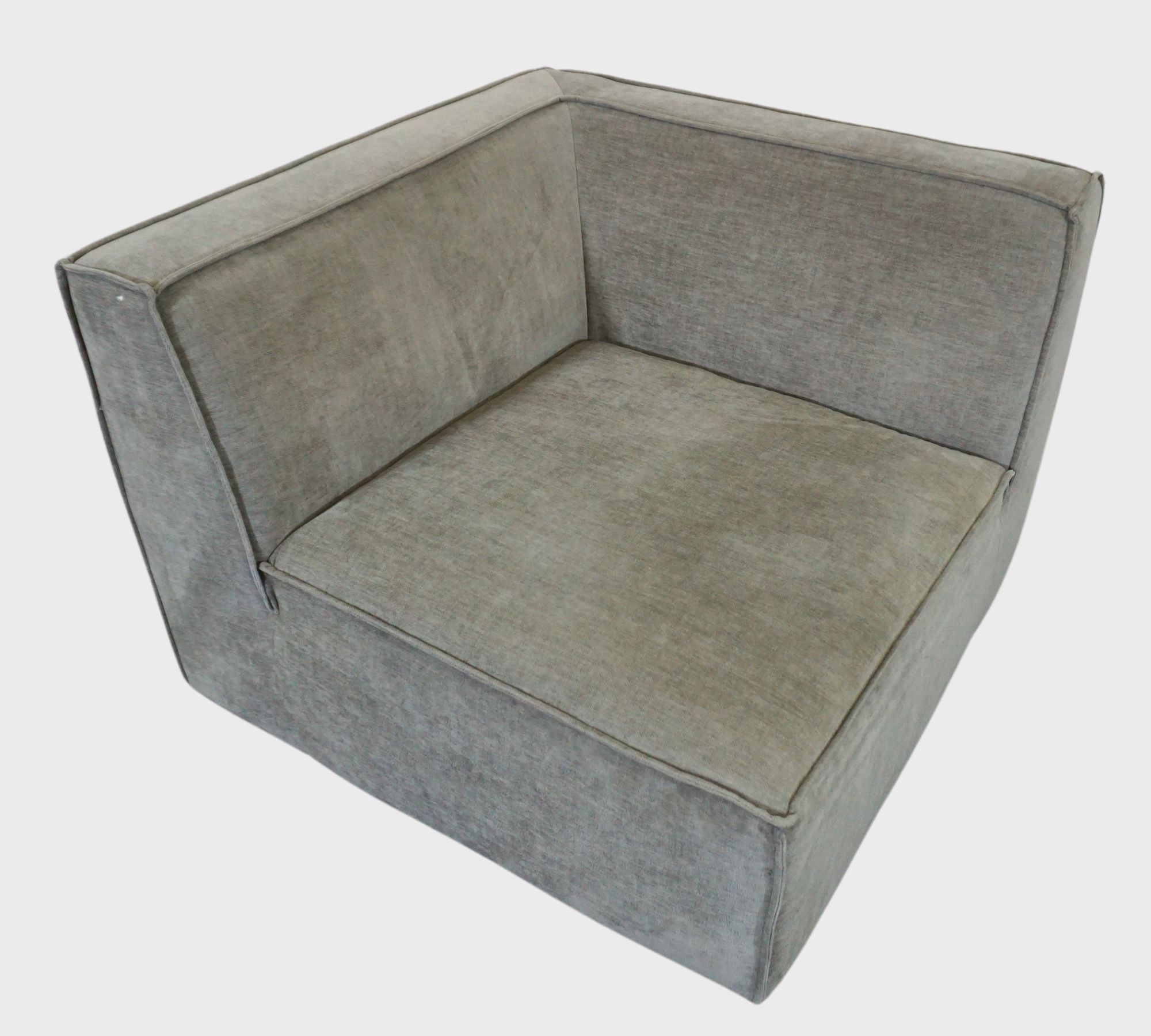 Dane 1-Sitzer Eckmodul Links Planet Grey Green