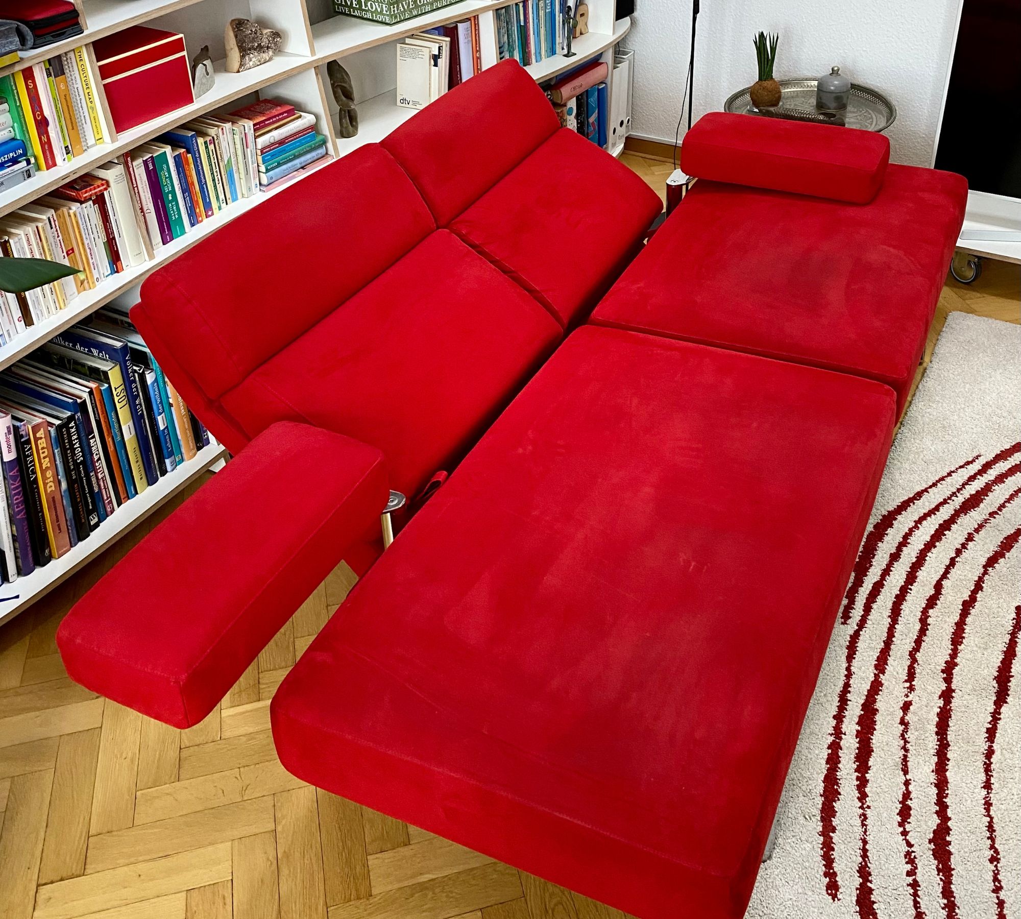 Sofa Erpo Textil Rot