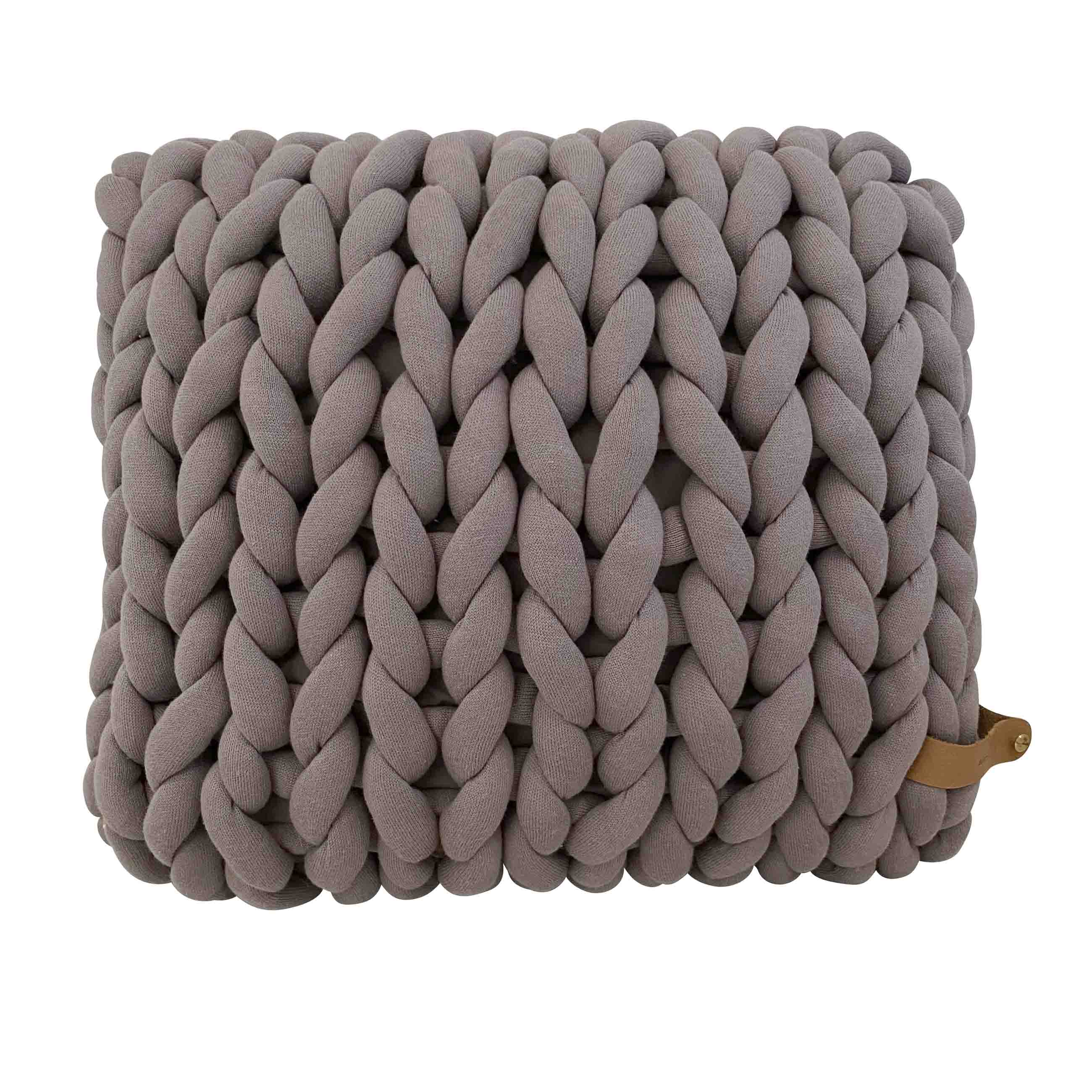 Pillow Cotton Chunky knit Taupe