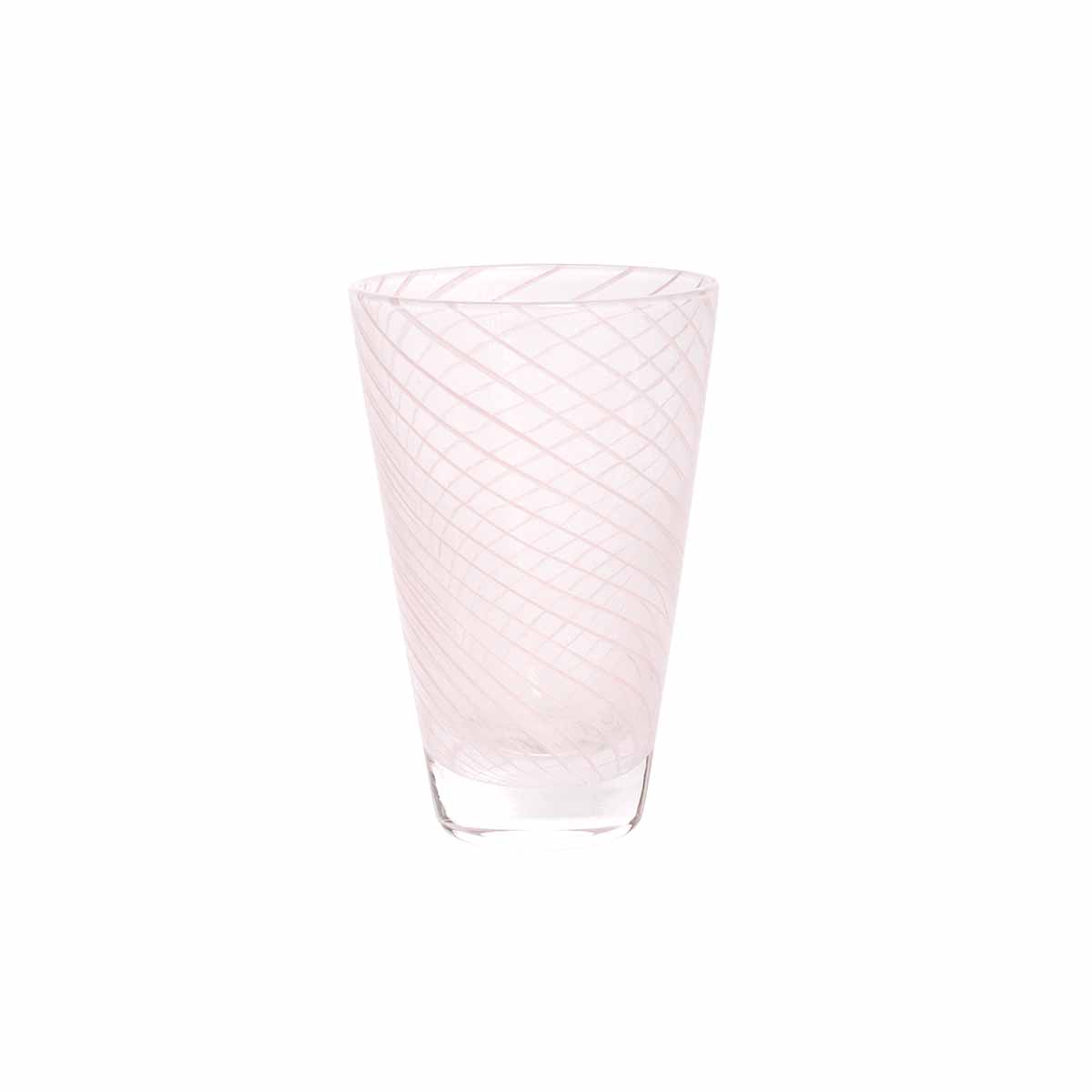 2x Swirl Trinkglas Rosa