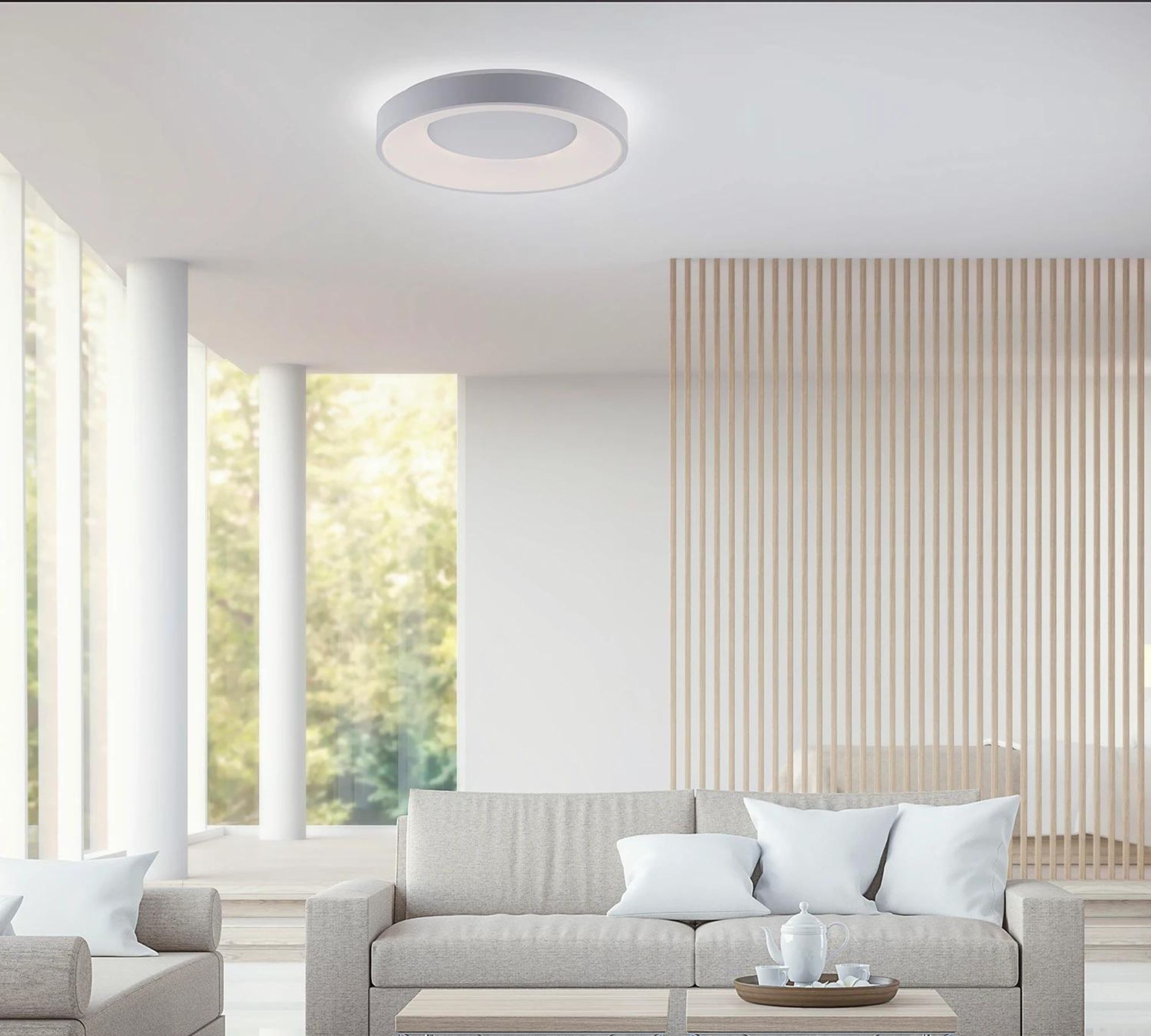 LED Deckenleuchte 1-flammig Kunststoff Weiß
