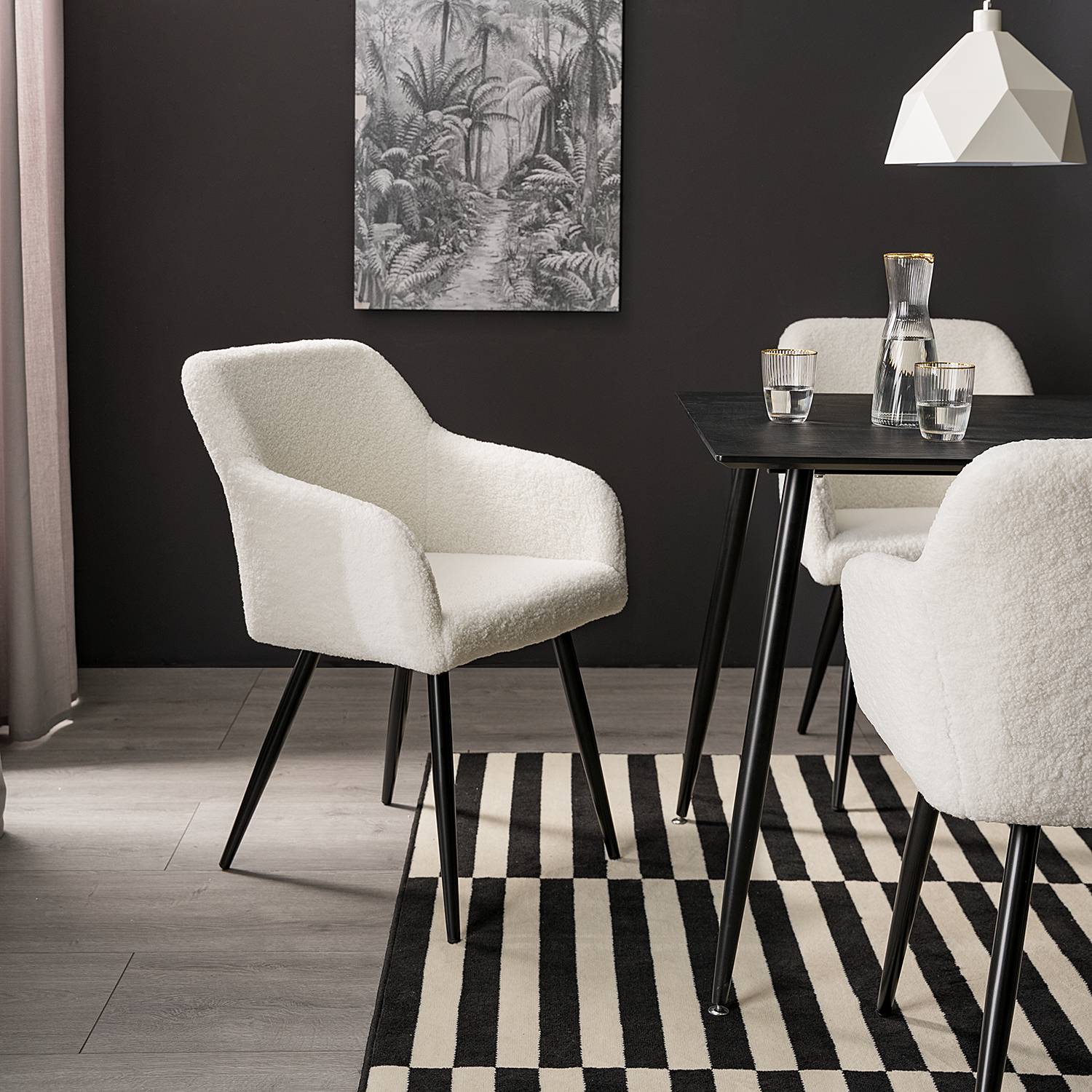 Armrest chair Tricca White