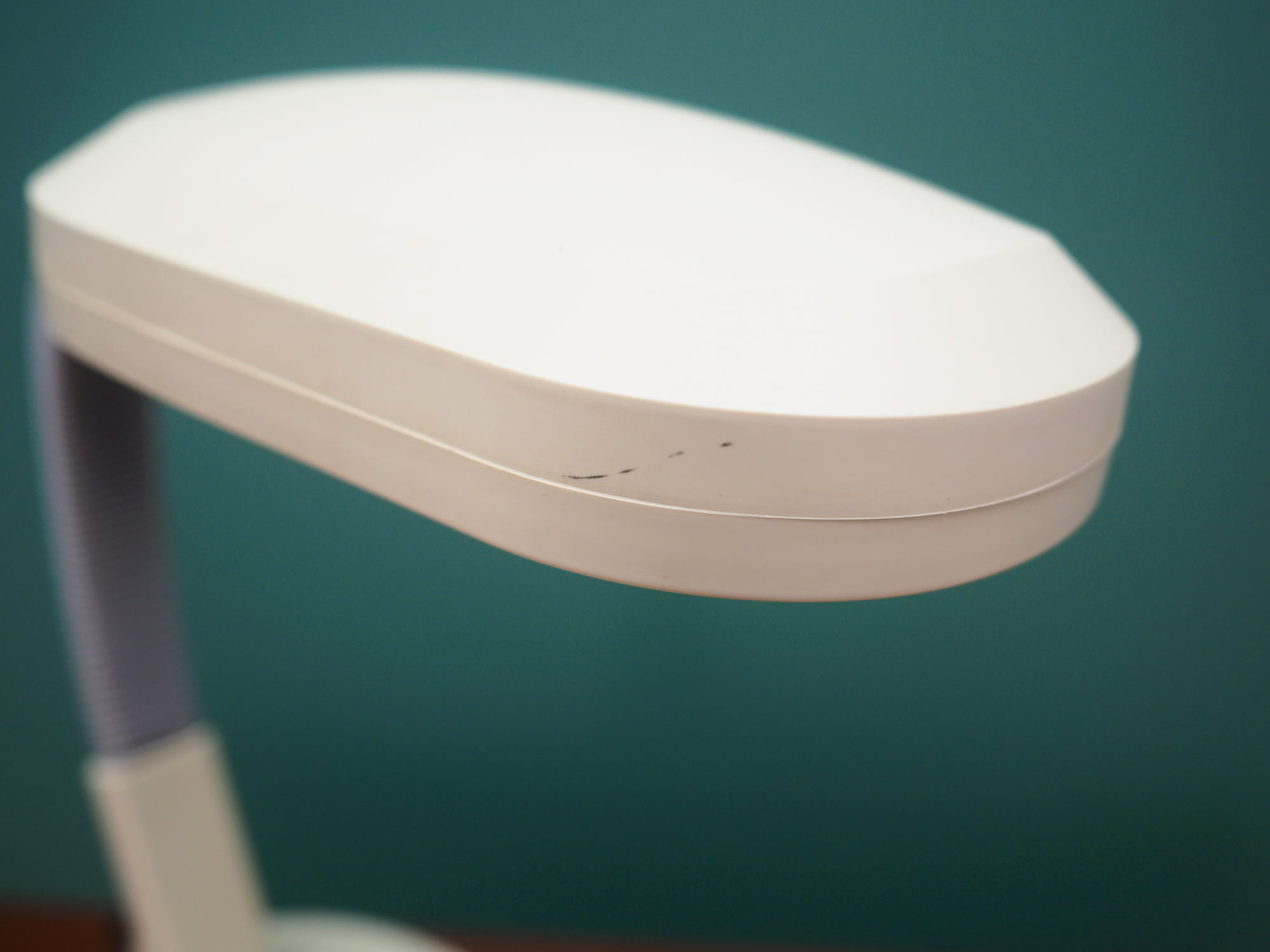 Vintage table lamp plastic white 1960s