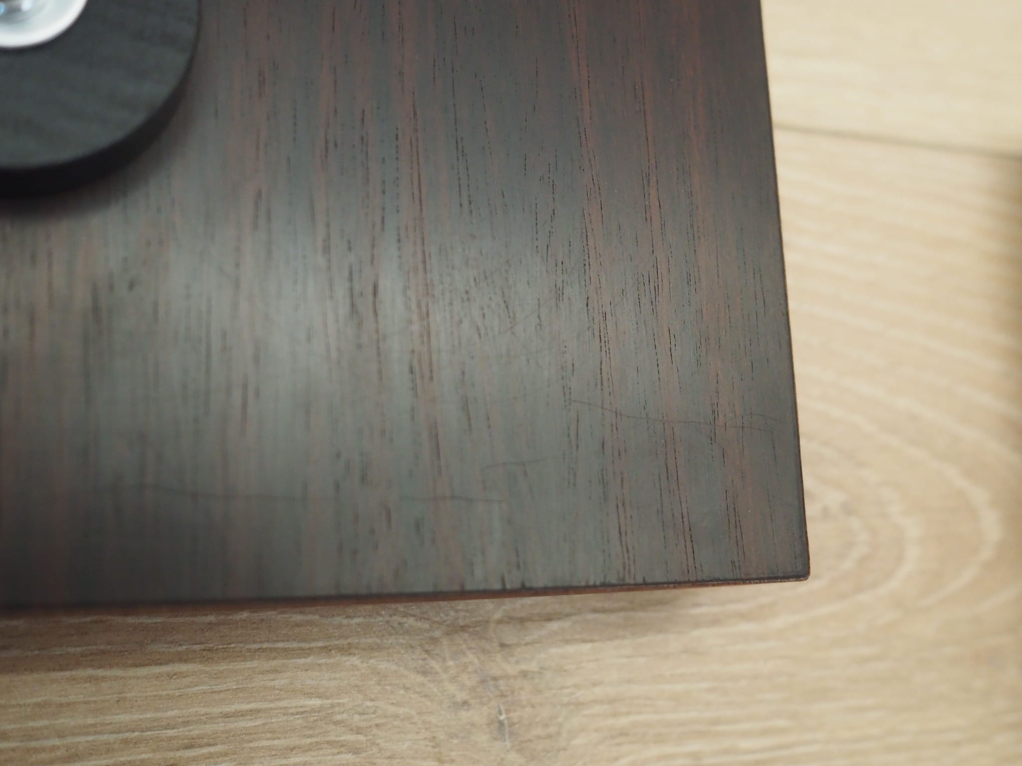 2x Wall lamp glass wood brown 1970s 