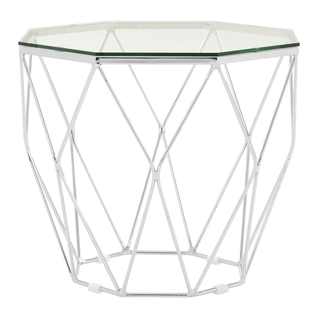 Allure Beistelltisch Glas Chrom