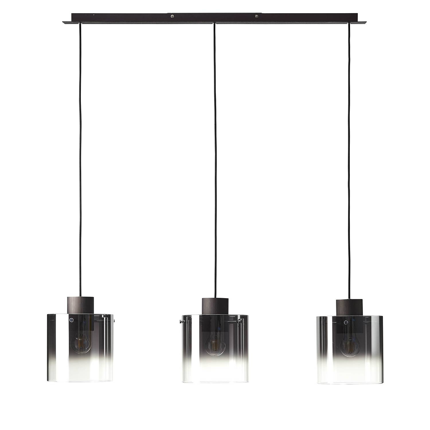 Pendant lamp Beth mirror glass / aluminum 3-lamp
