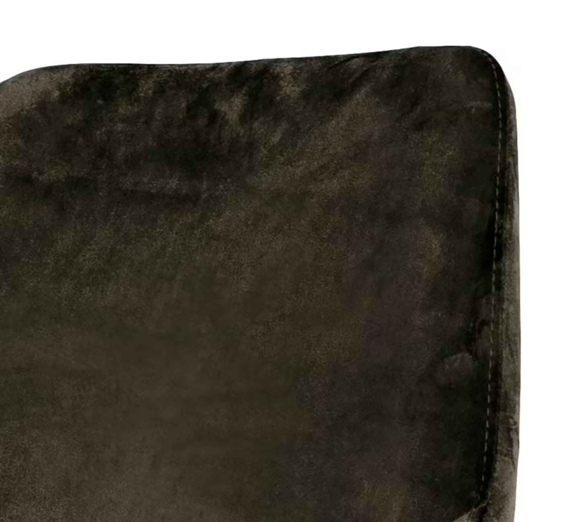 Upholstered chair Lex (set of 2) velvet / iron black brown-grey