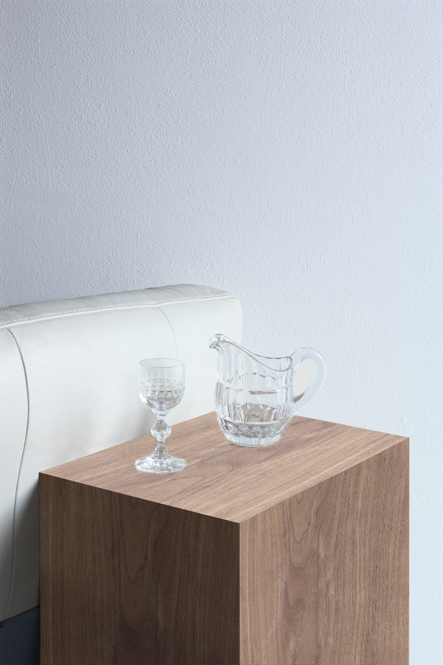 Side table Walnut Brown