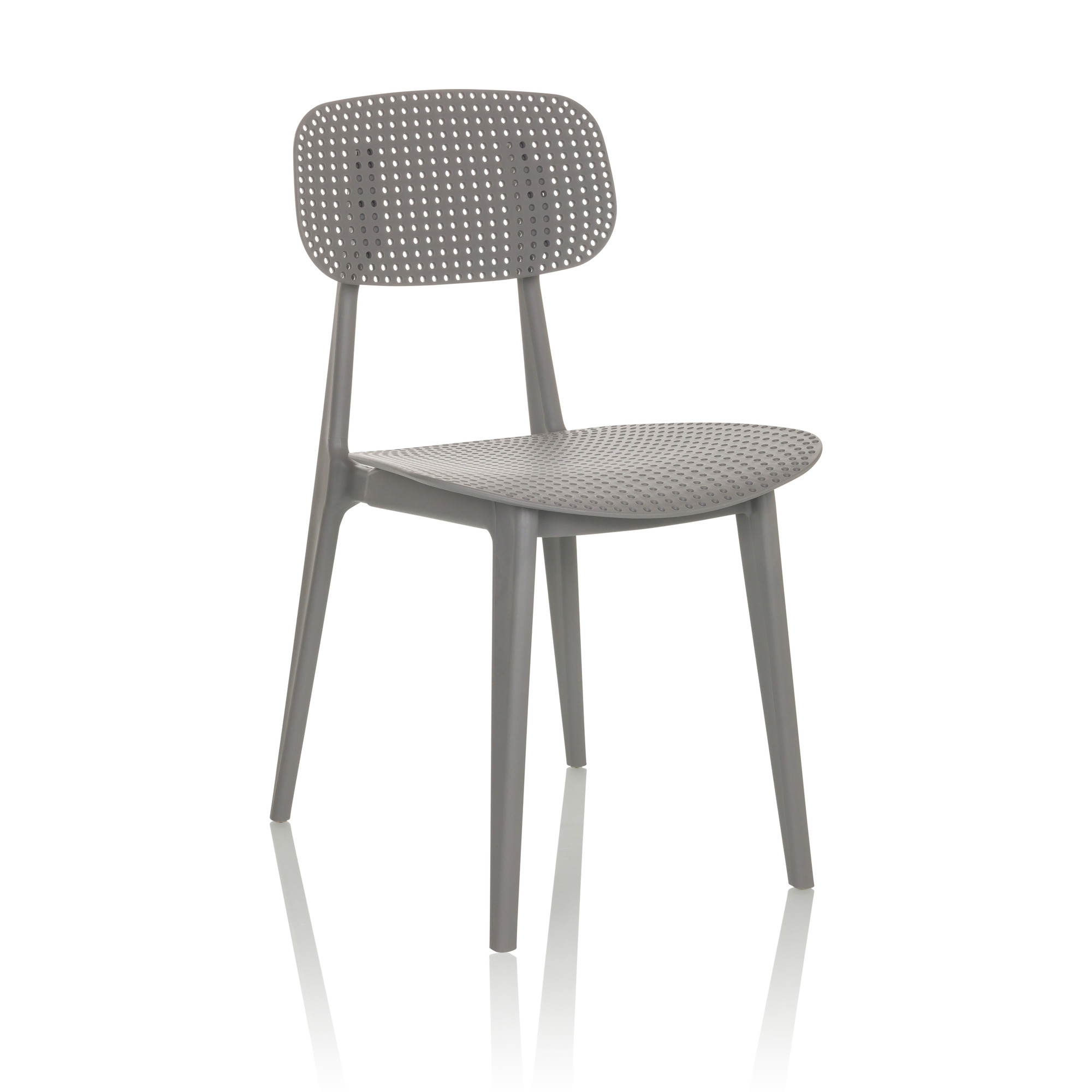 ARTIFO HOL Dining chair Stacking chair Plastic Grey