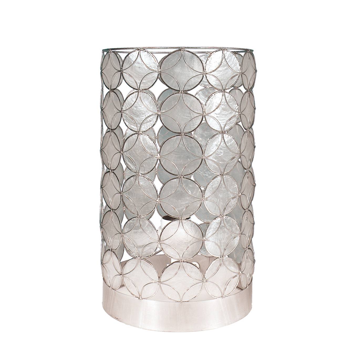 Mermaid Tischleuchte Metall Muschel Beige