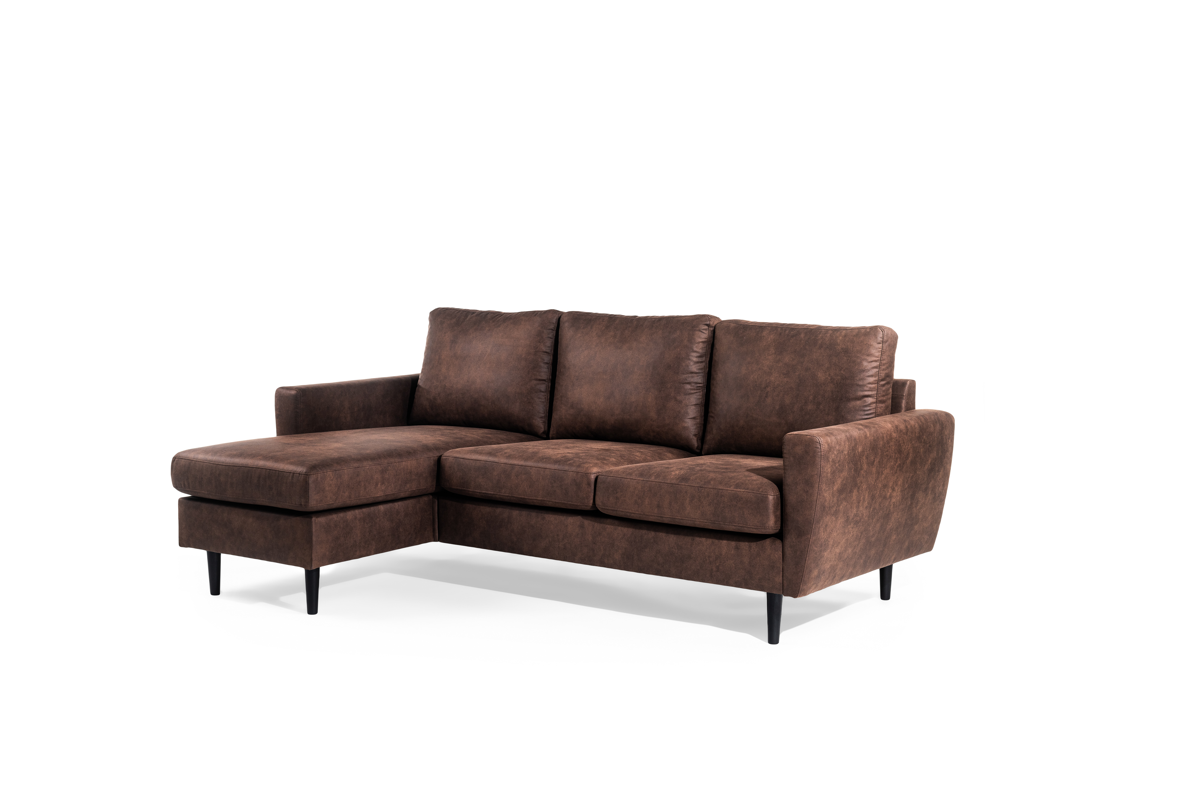 Sofa 3-Seater Chaiselongue Left Right Savannah Brown