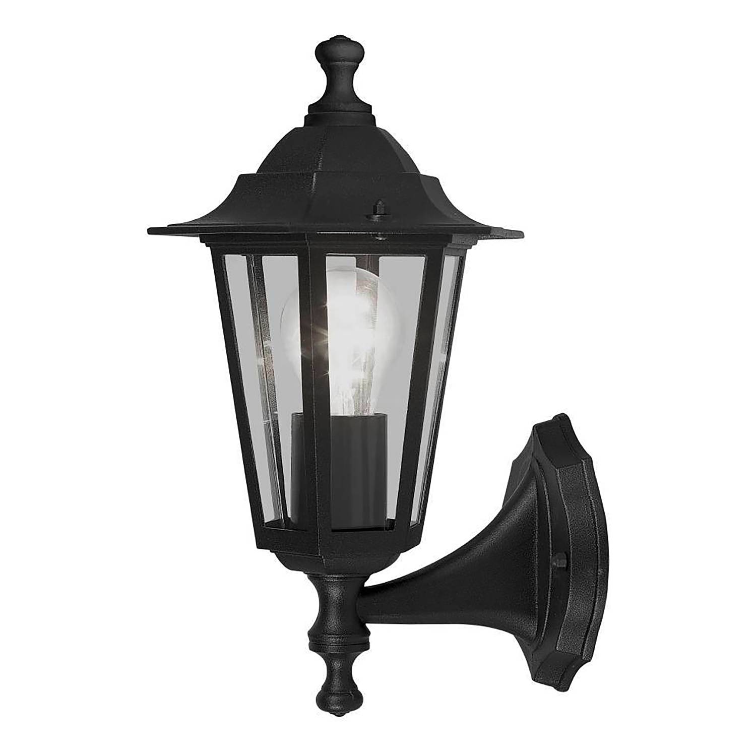 Laterna Typ B Wandleuchte ohne Sensor Aluminium Glas