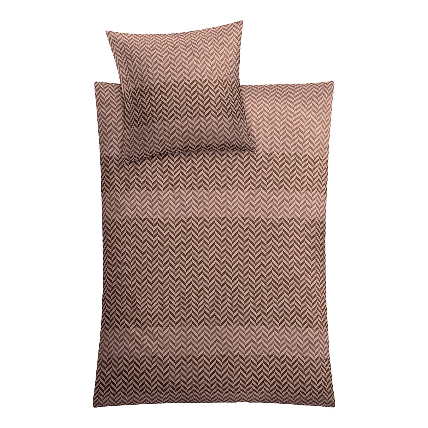 Cosy Bettwäsche Baumwolle Braun 155 x 220 cm