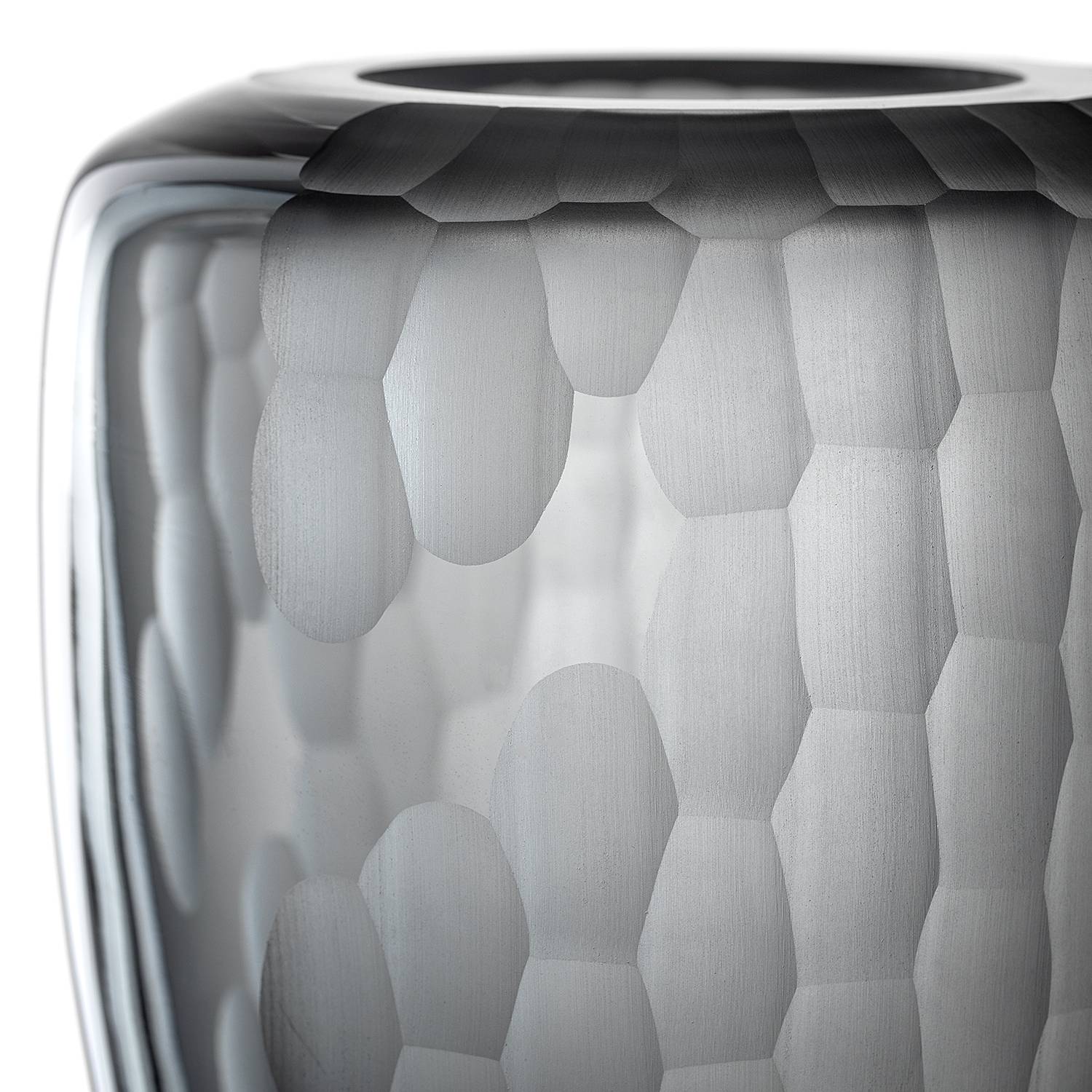 Vase Bellagio 22 cm Farbglas Anthrazit