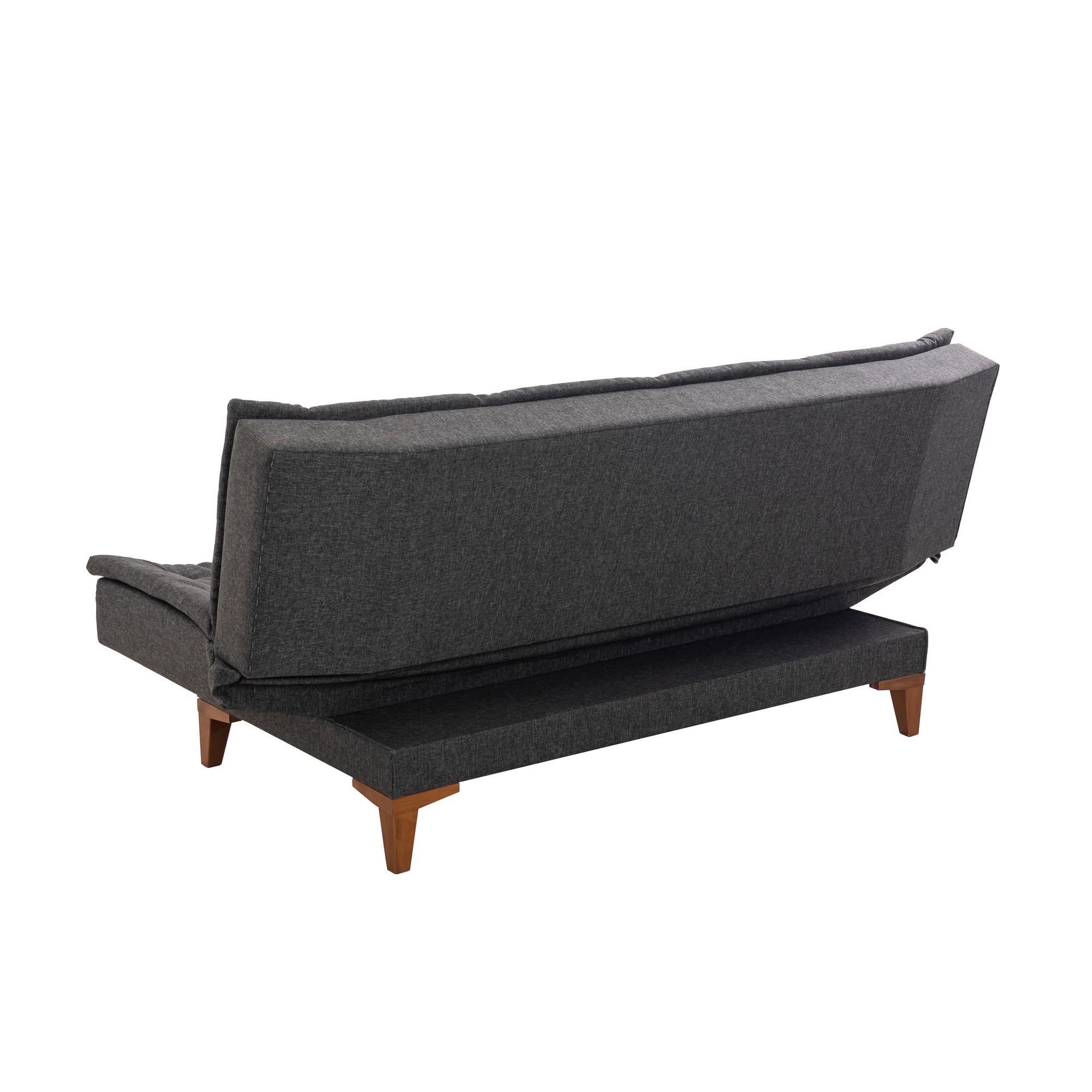 Santo Schlafsofa 3-Sitzer Holzfurnier Anthrazit