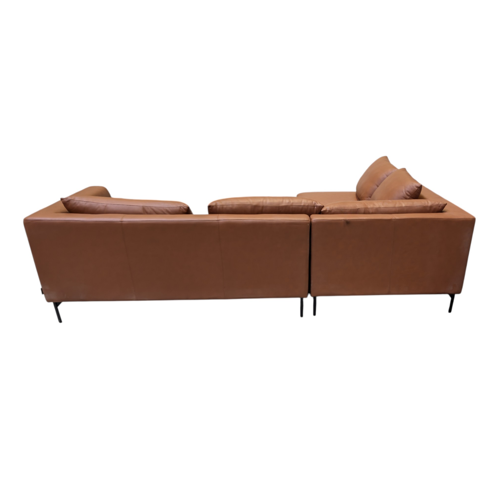 Noa Ecksofa links Soffy Cognac