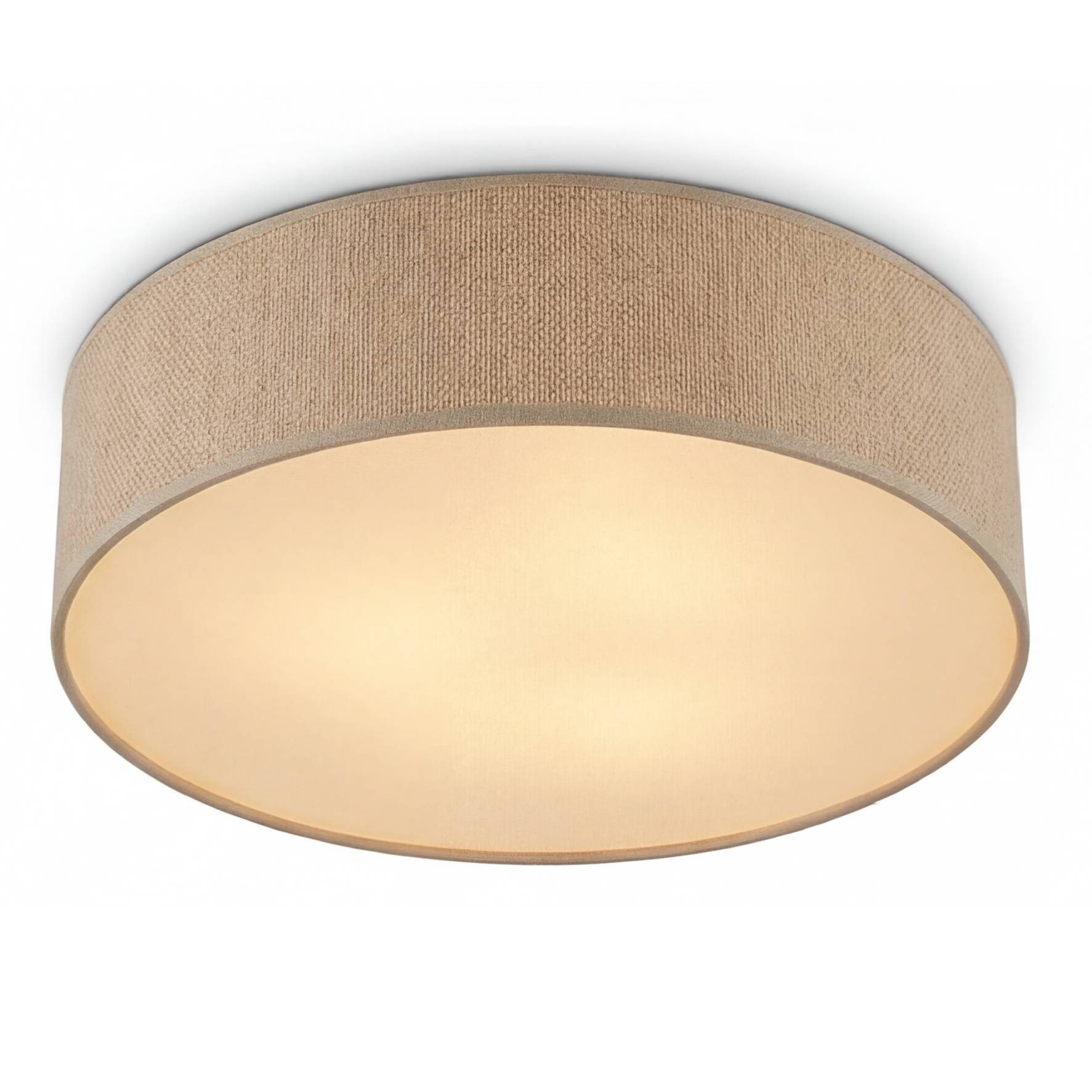 Aural Ceiling Light 1-bulb Linen Iron